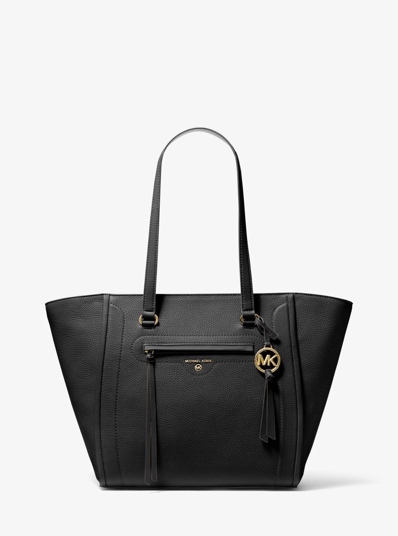 Grand cabas Carine en cuir grainé Michael Kors en coloris Noir | Lyst