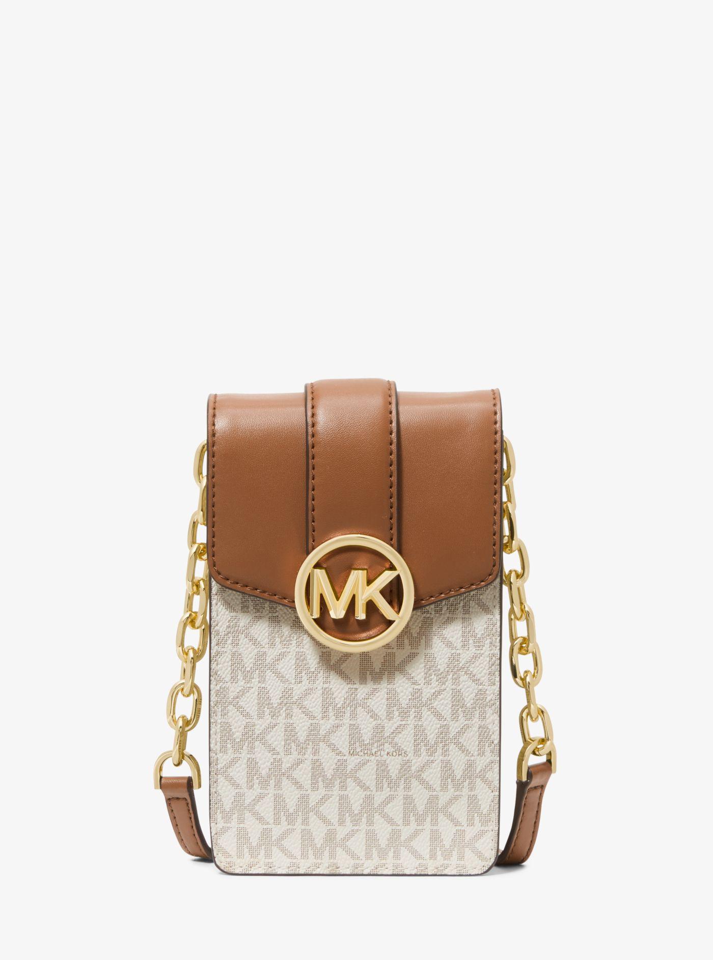 Michael Kors Carmen Small Logo Smartphone Crossbody Bag Lyst