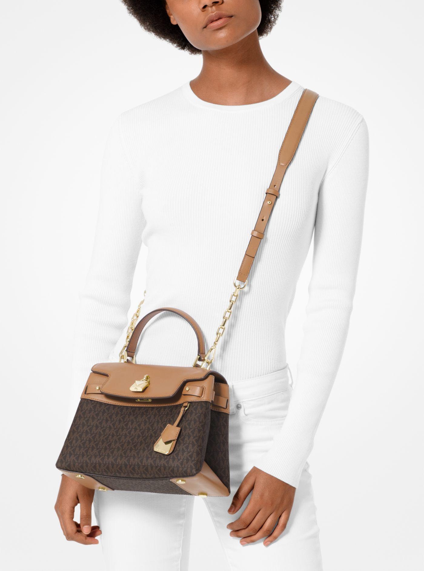 gramercy medium logo satchel