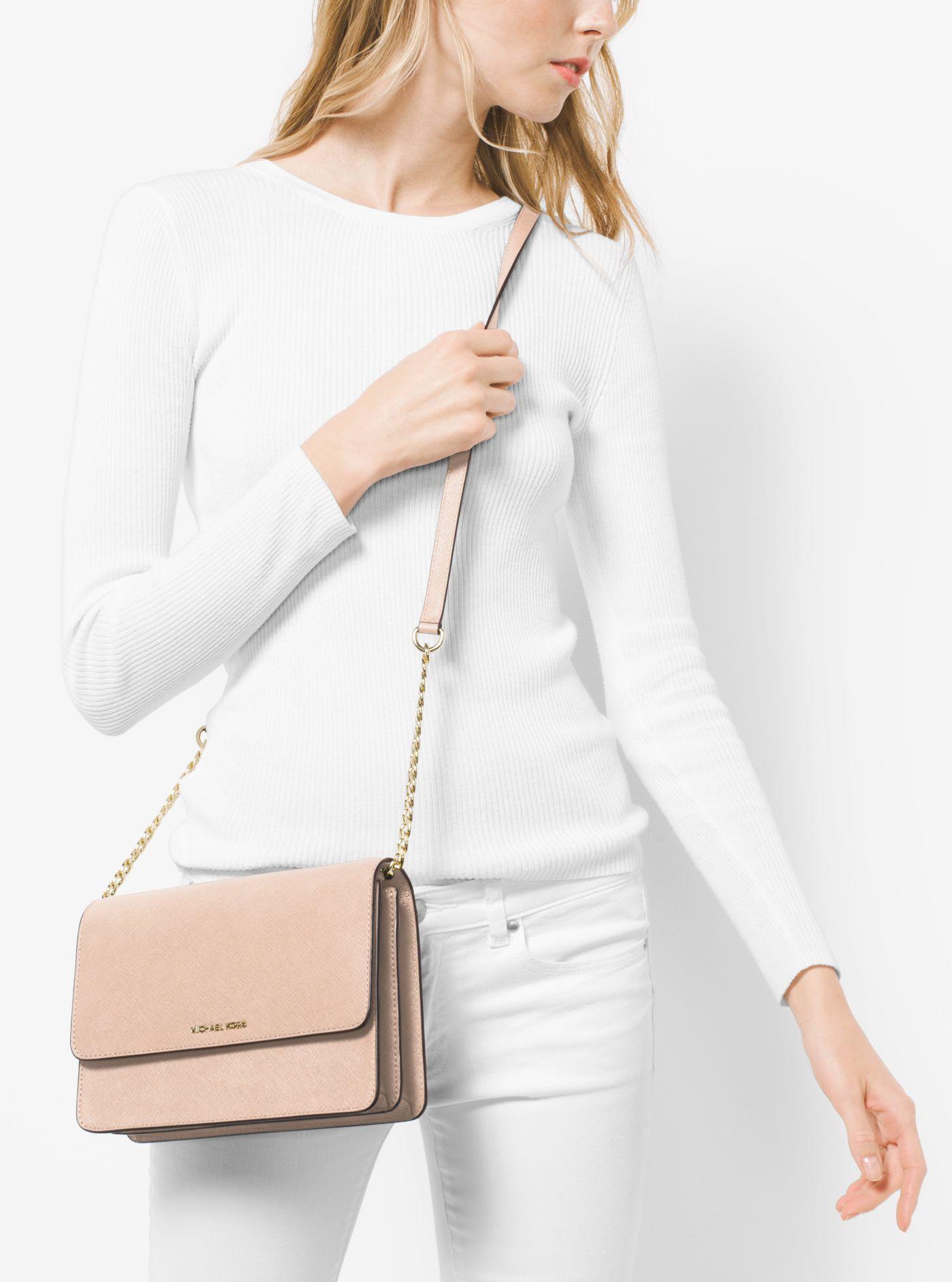Bandolera Daniela grande de piel Michael Kors de Cuero de color Rosa | Lyst
