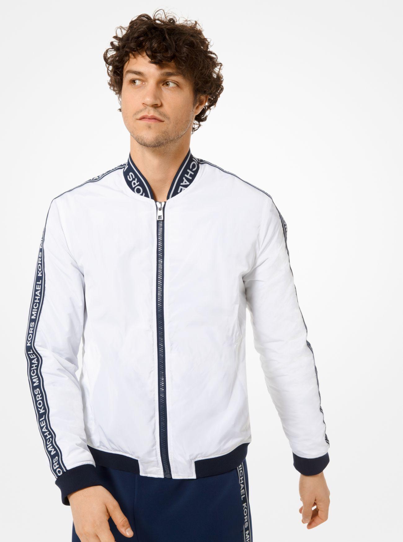 Chaqueta Bomber Con Logotipo Michael Kors de Tejido sintético de color  Blanco para hombre | Lyst
