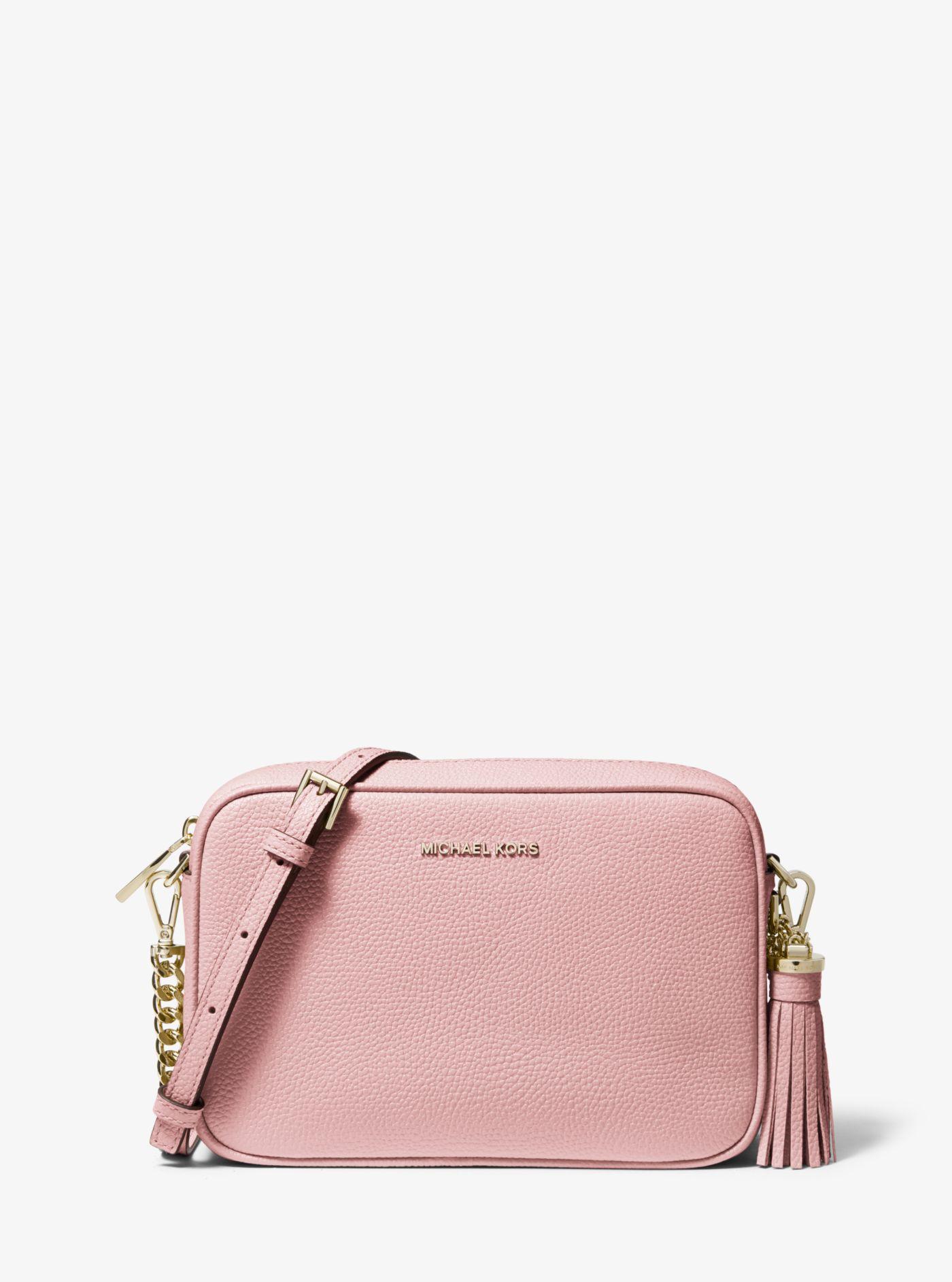 Kors Ginny Medium Pebbled Leather in Pink | Lyst