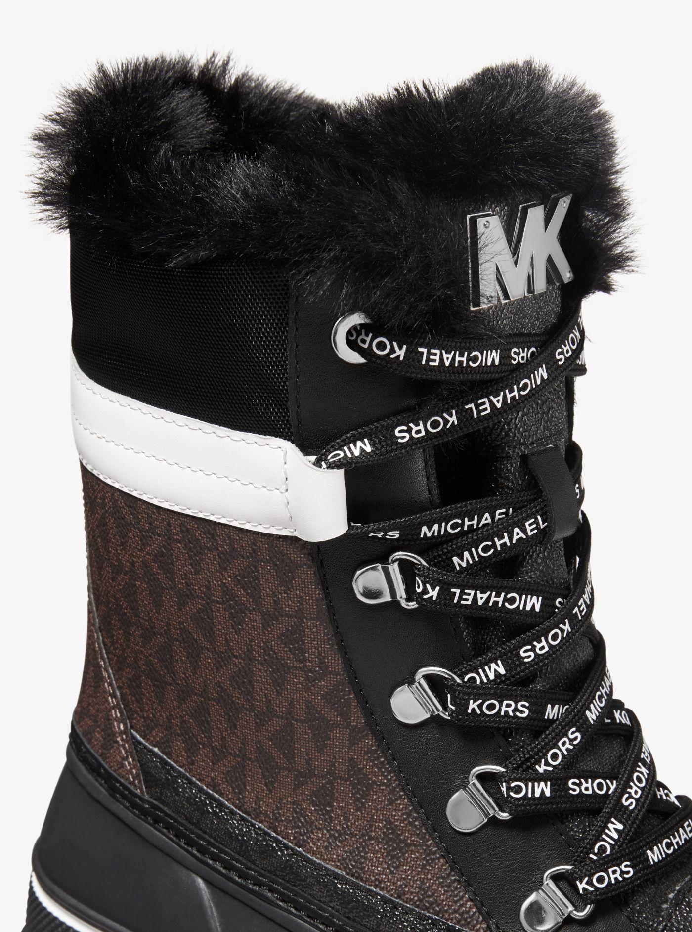 michael kors fur lined boots