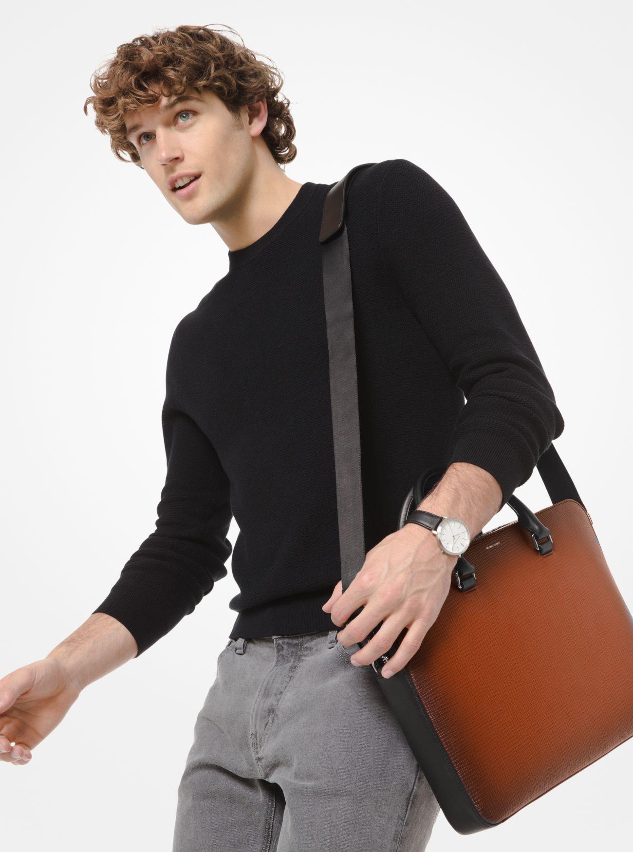 Henry crossgrain leather briefcase Clearance
