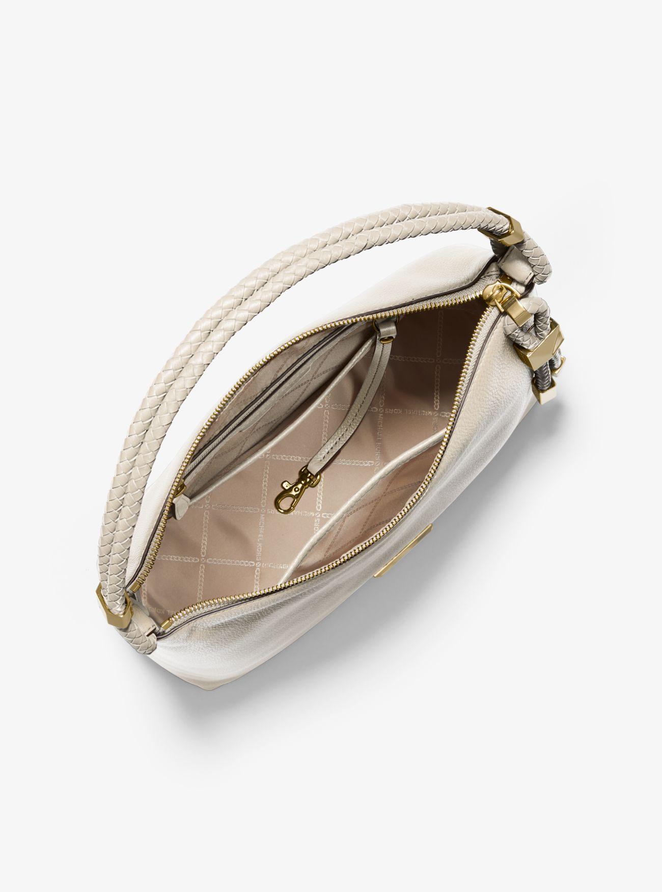 michael kors lexington medium pebbled leather shoulder bag