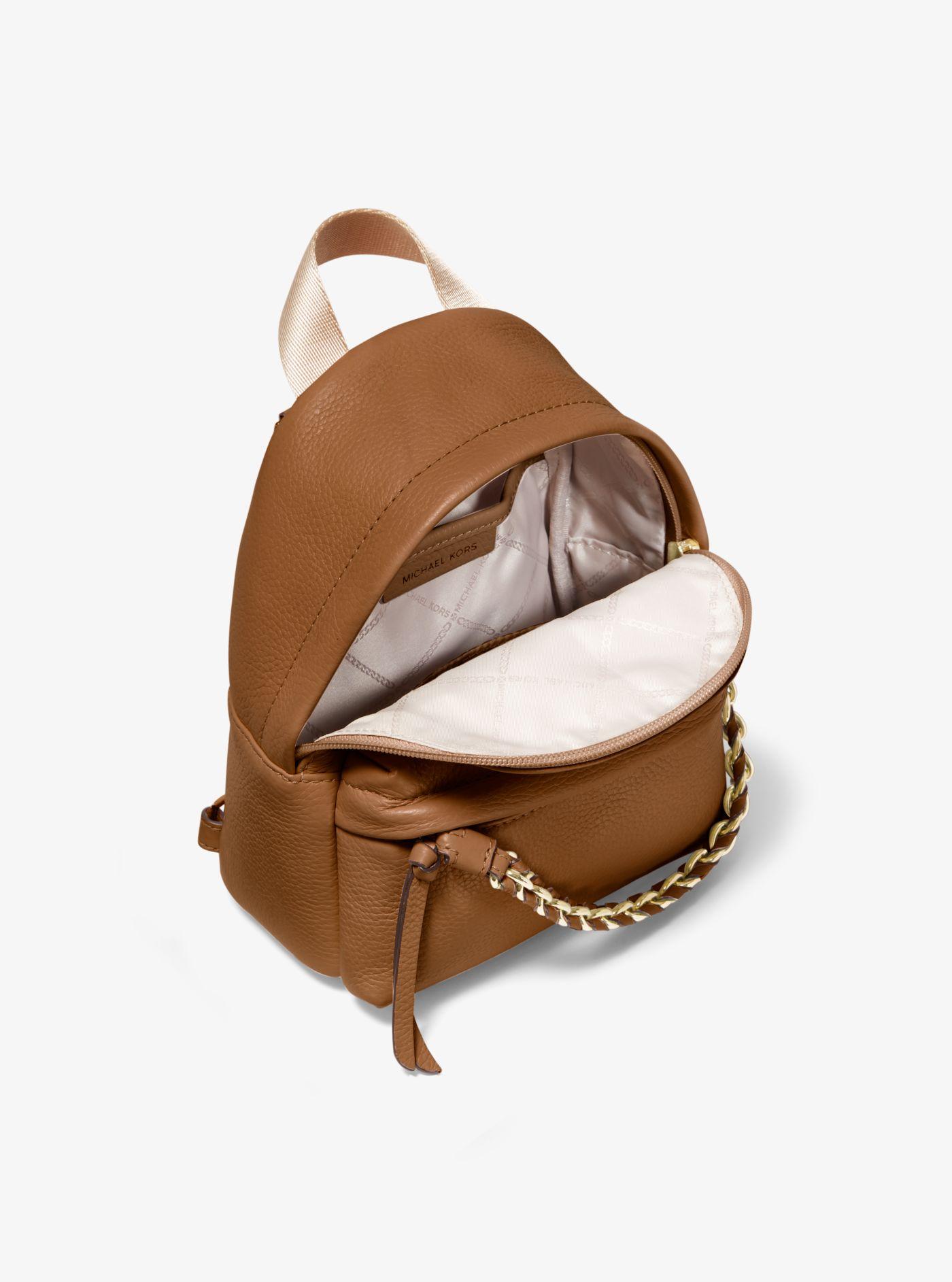 brown leather convertible backpack