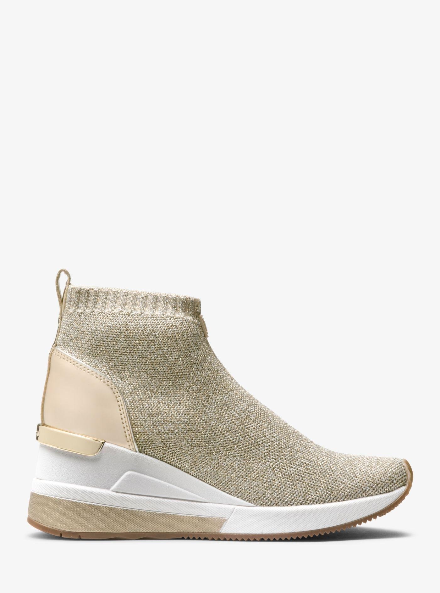 skyler metallic knit sneaker