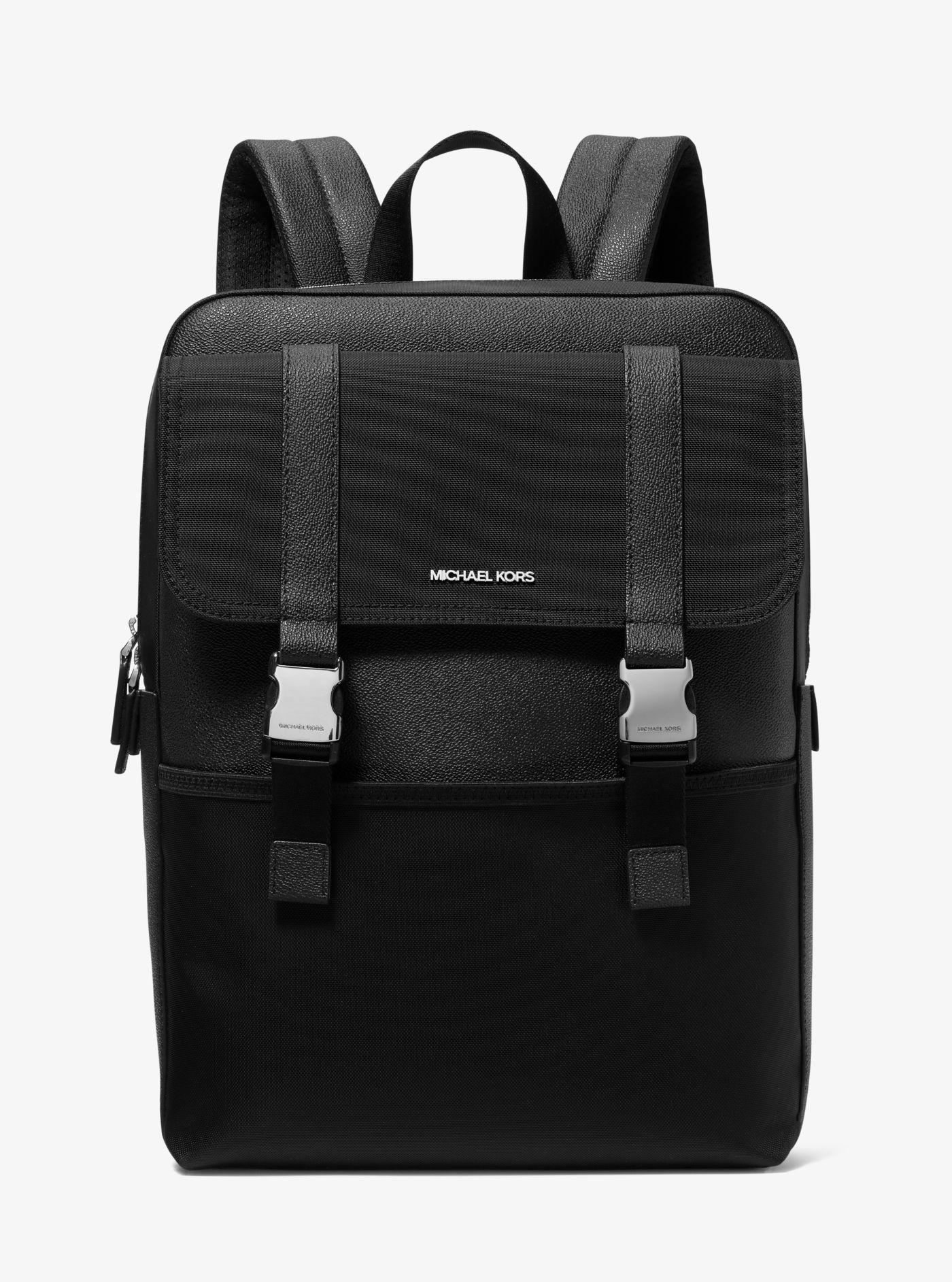 Michael Kors Kent Sport Recycled Nylon Backpack in Black for Men | Lyst