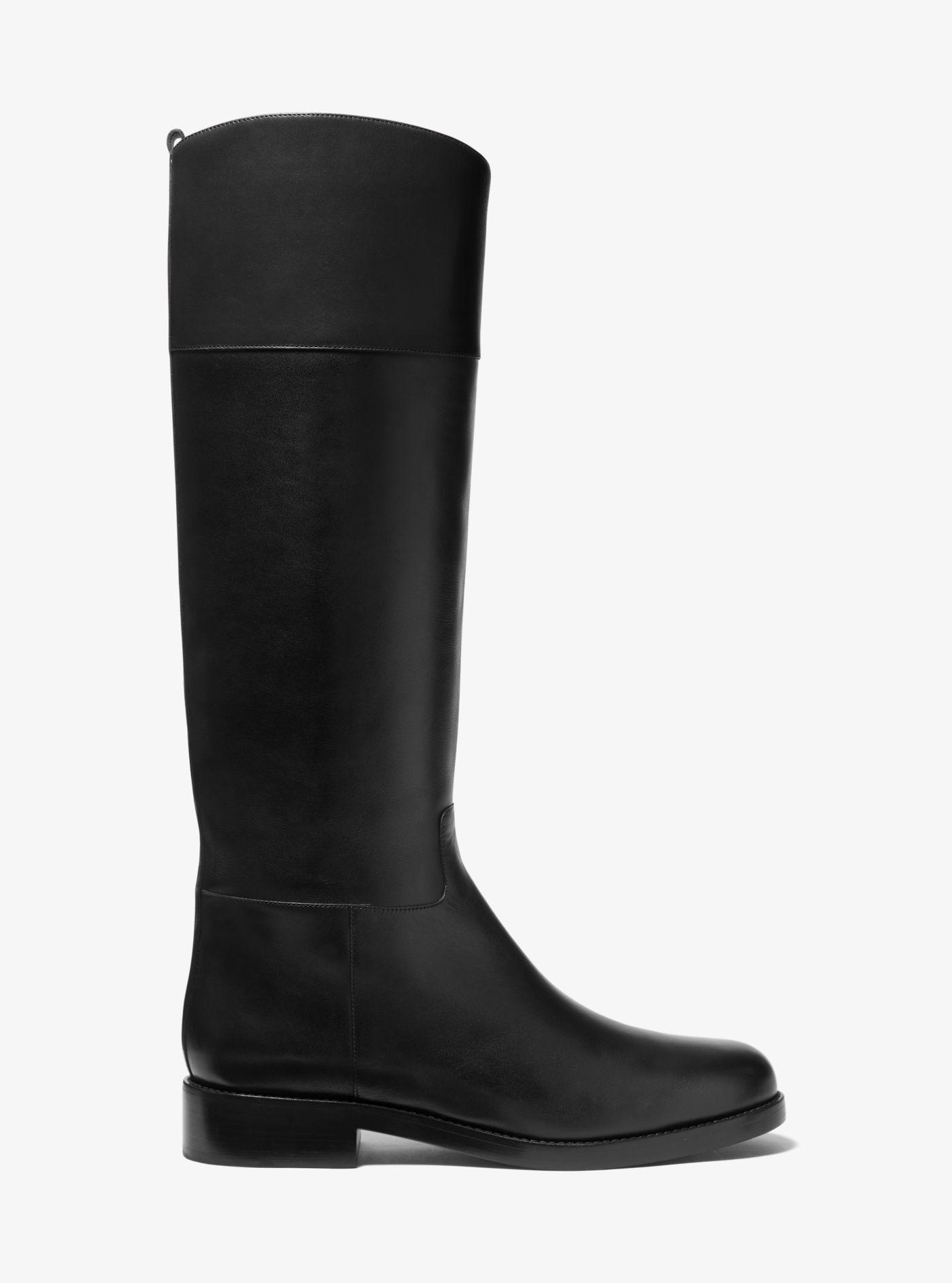 michael michael kors kincaid leather riding boot