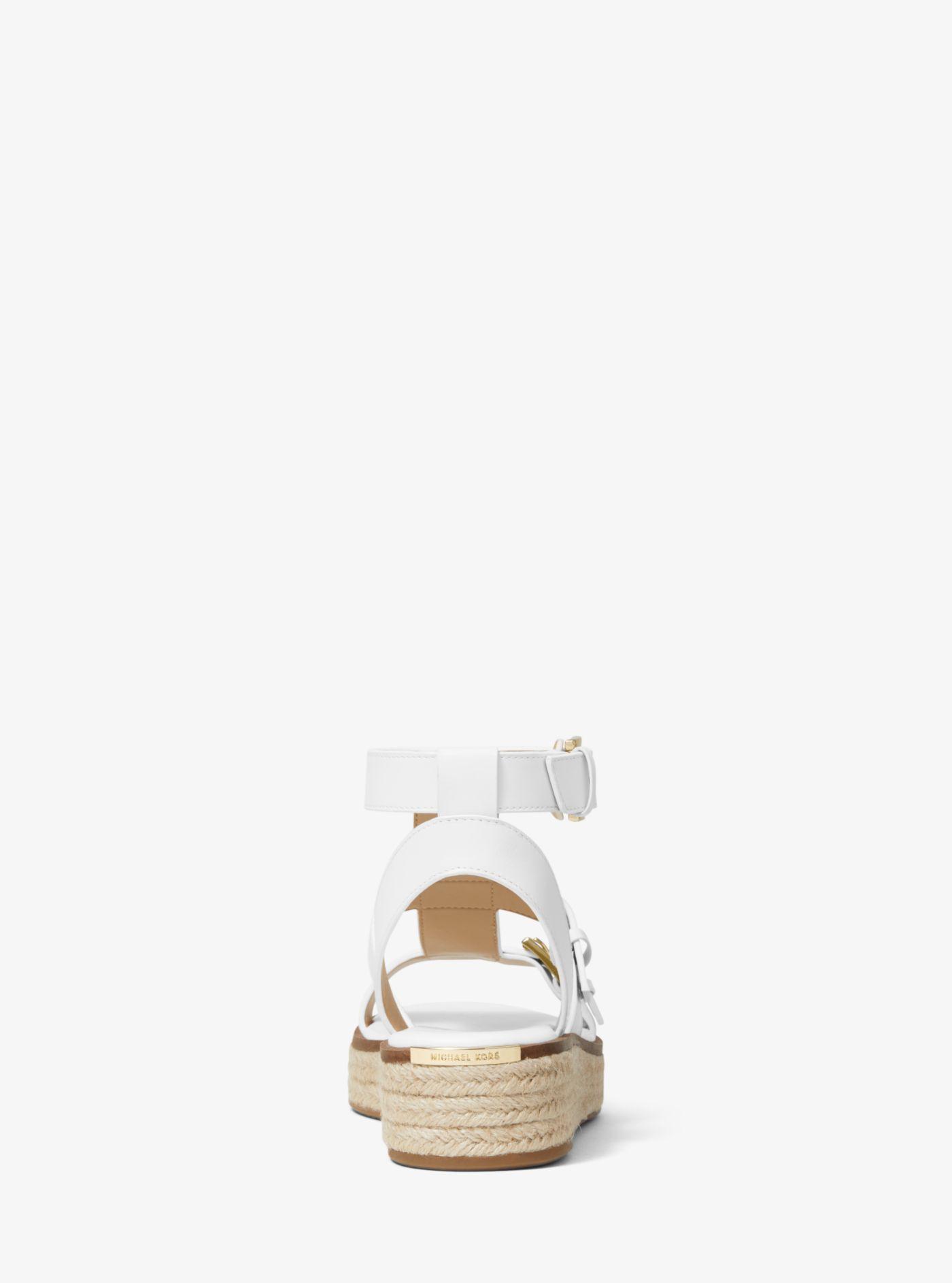 michael kors cunningham leather sandal