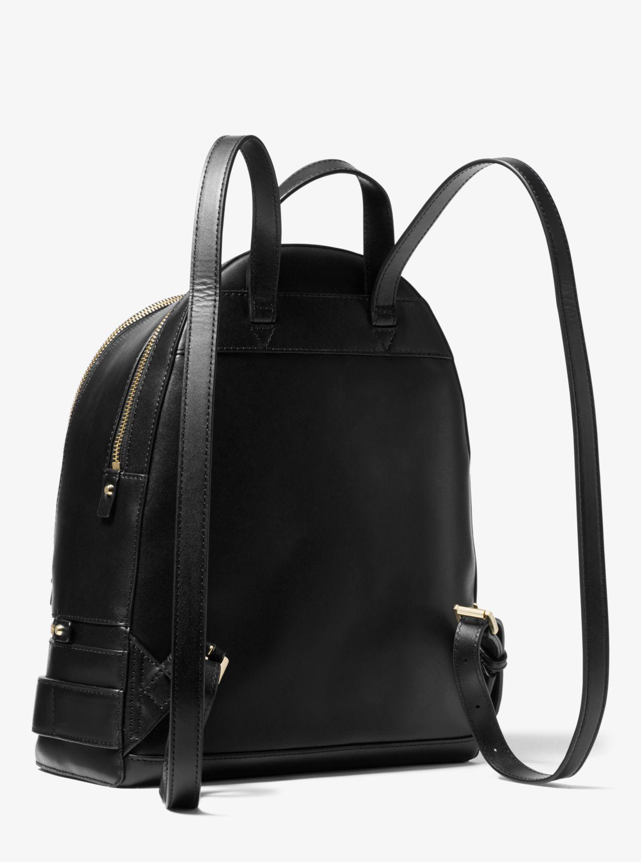 Michael Kors Black Leather Backpack Lyst