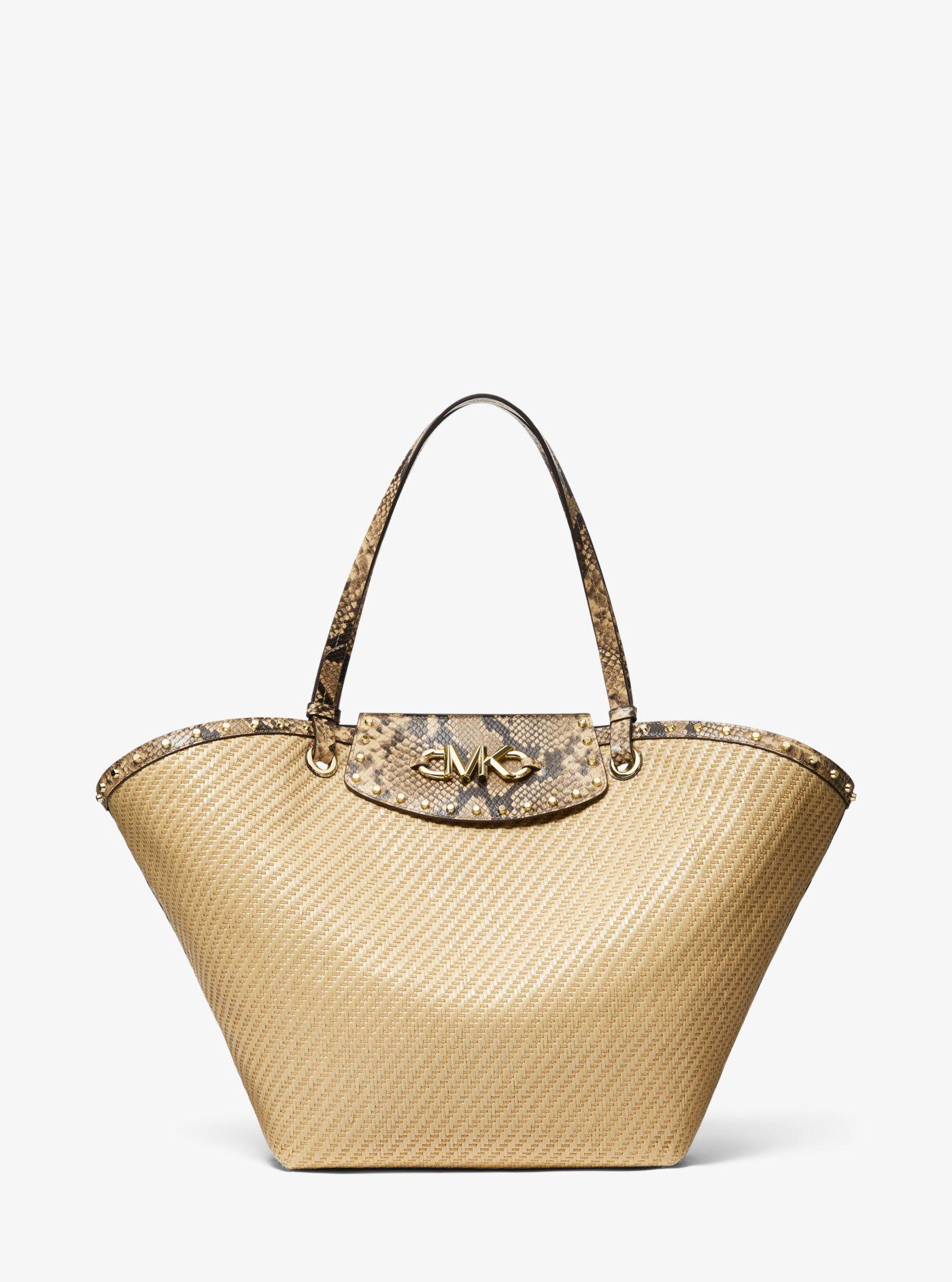 michael kors natural handbag