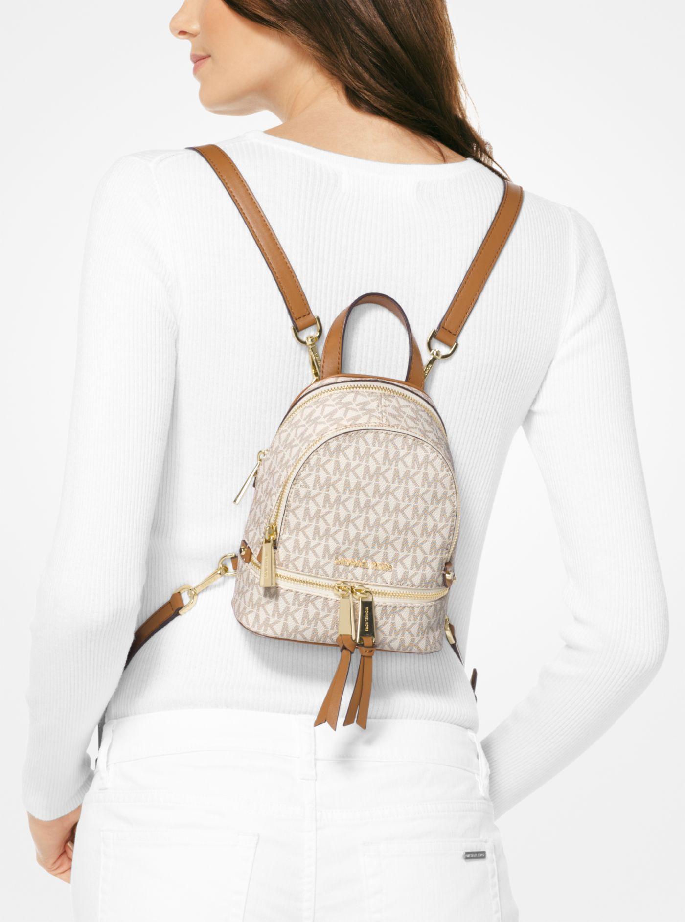 michael kors backpack mini rhea