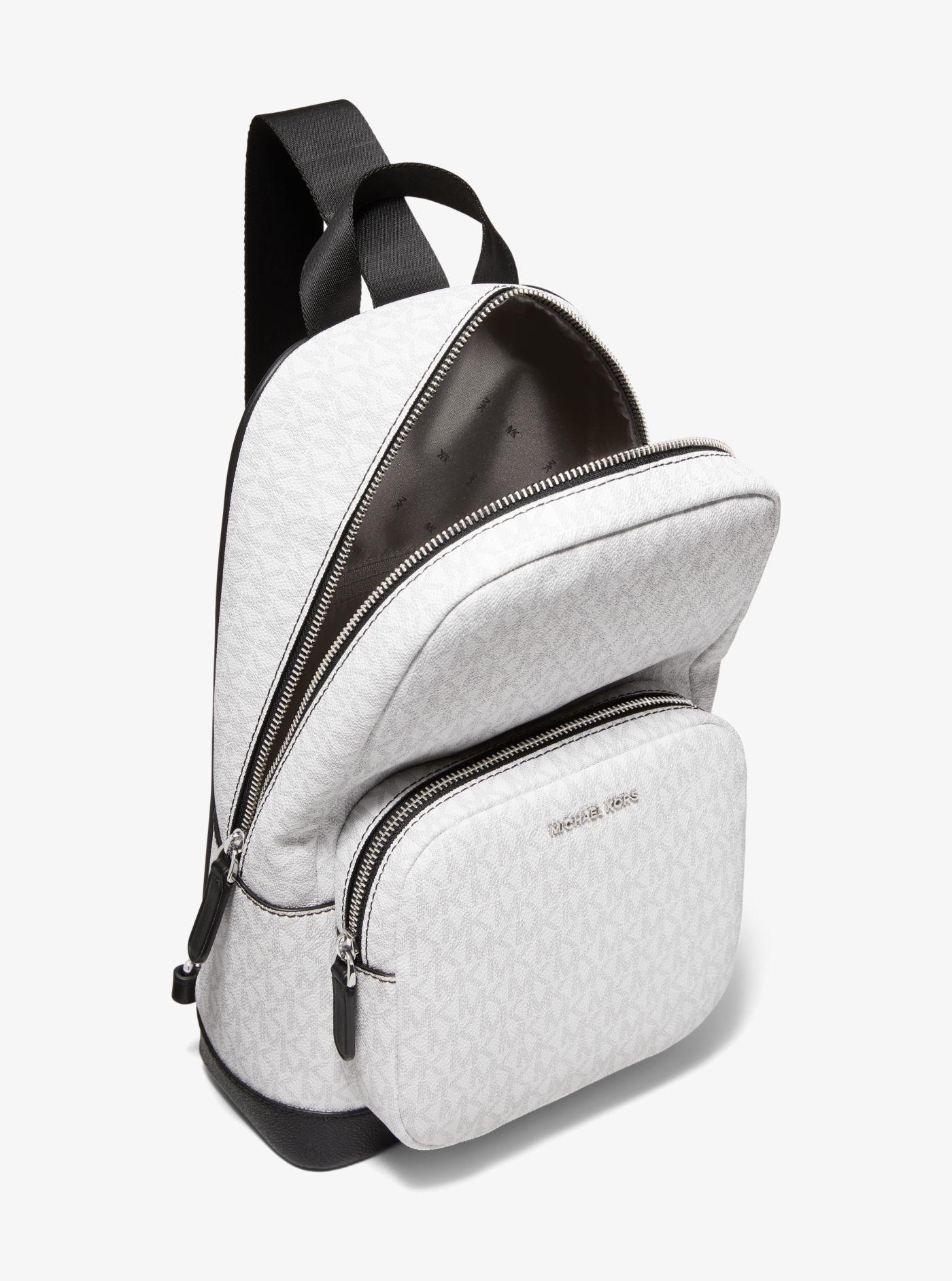 Michael Kors Hudson Logo Sling Pack in White for Men | Lyst