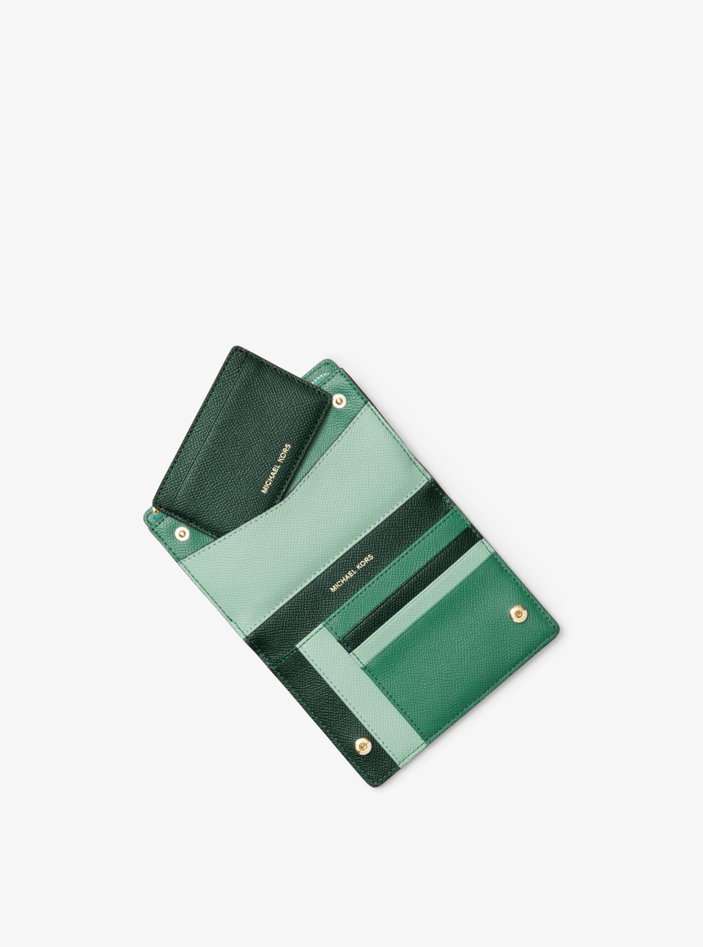 medium saffiano leather slim wallet