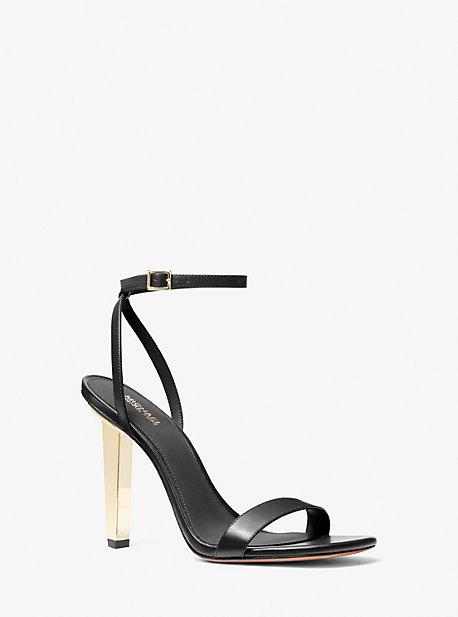 michael kors black and gold heels