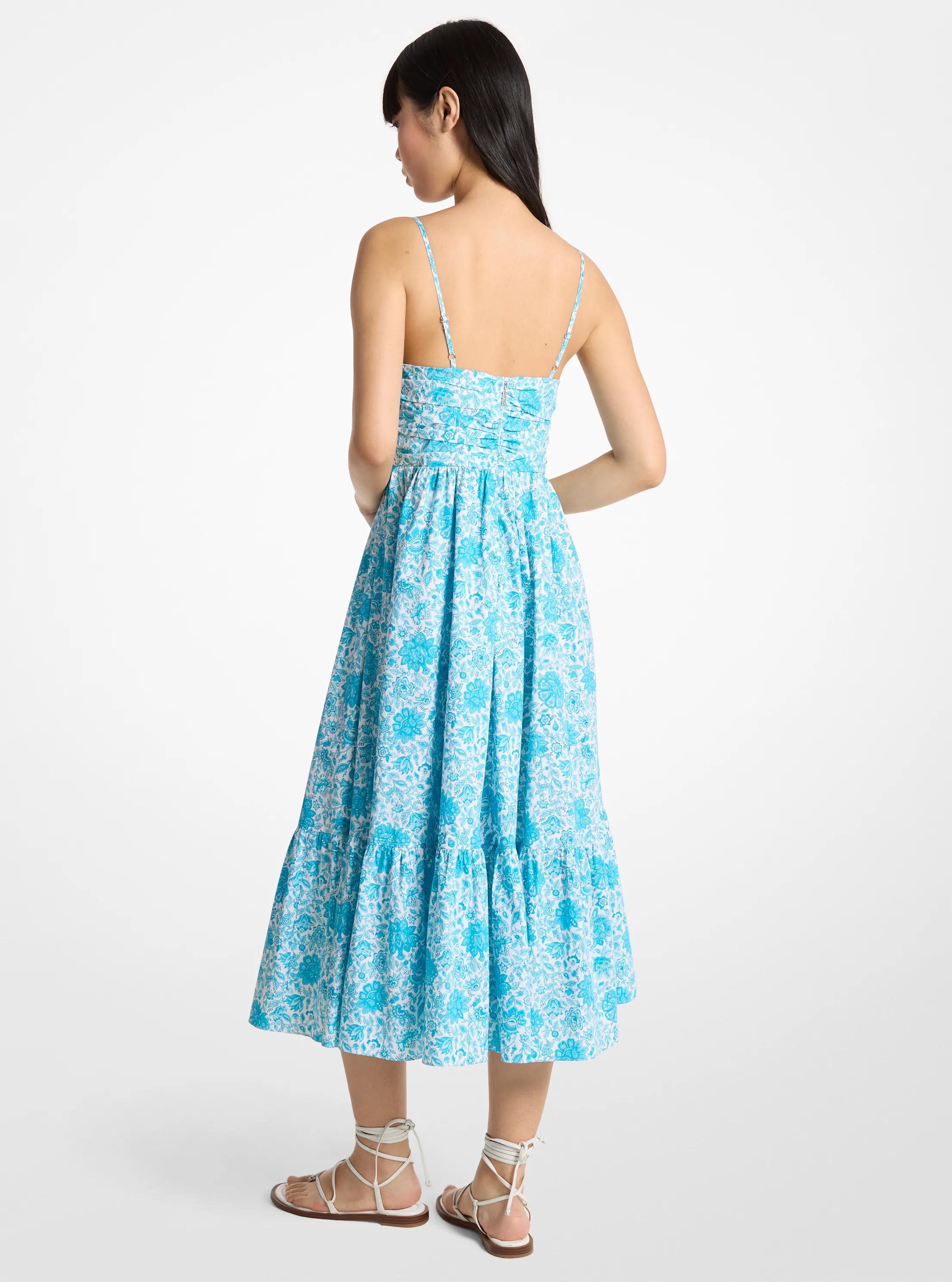 michael kors floral midi dress Floral Midi Dress