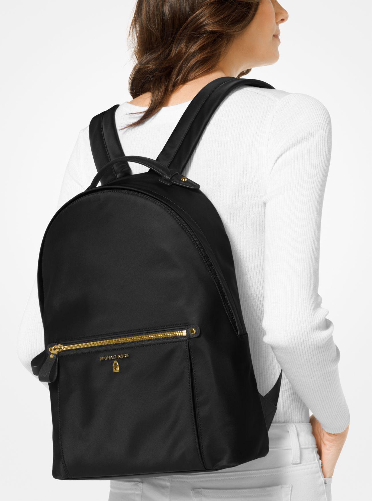 Kelsey Nylon Backpack in Black 