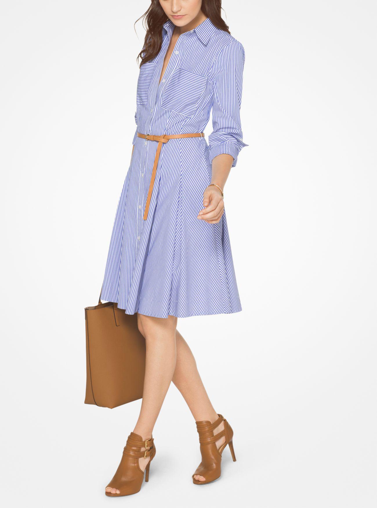 Michael Kors Pinstripe Cotton-poplin 