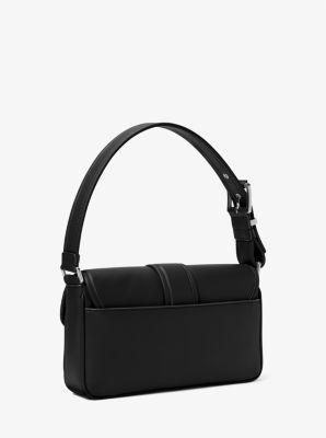MICHAEL Michael Kors Mk Colby Medium Leather Shoulder Bag in Black