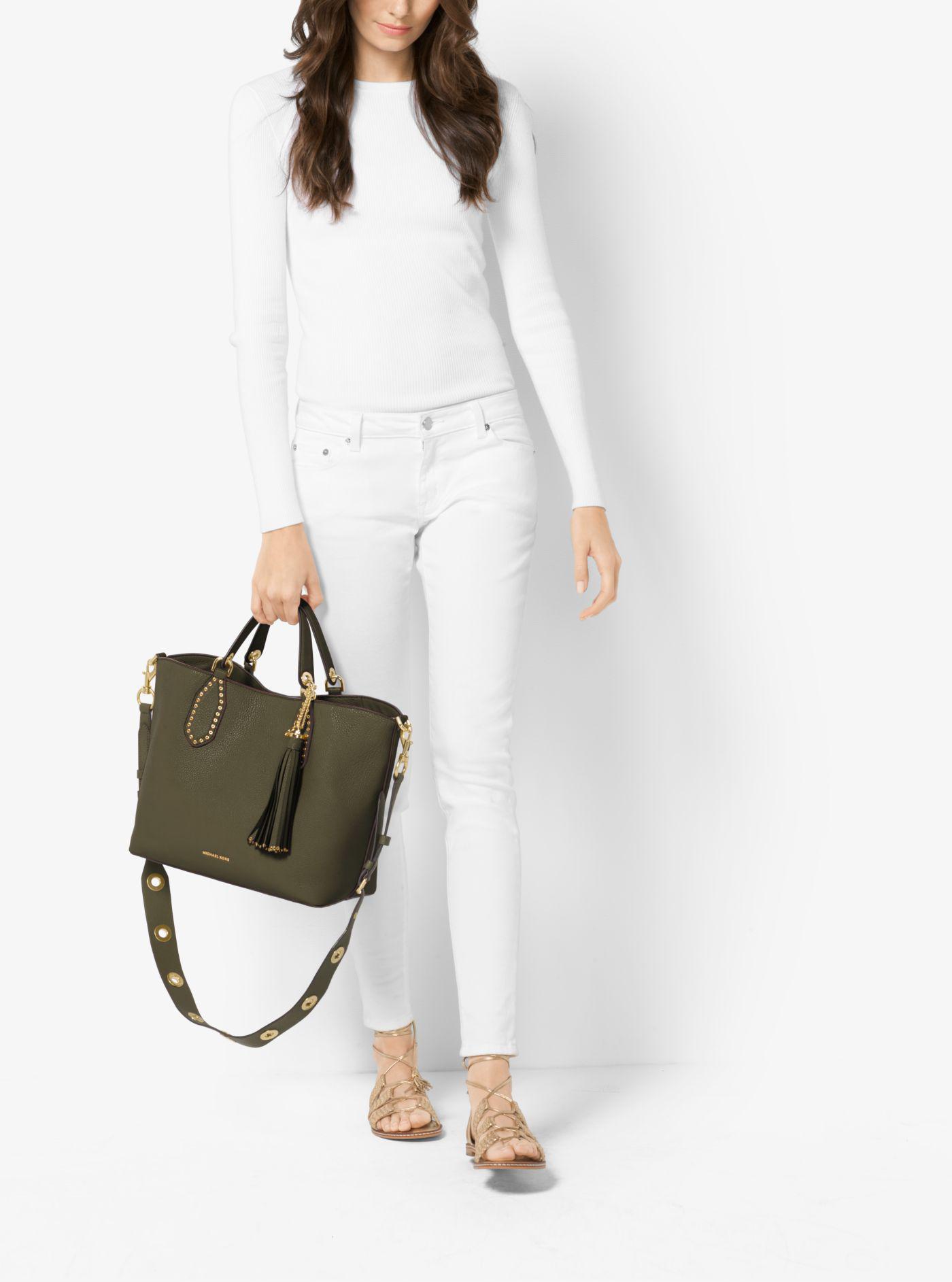 Michael Kors Brooklyn Large Leather Satchel | lupon.gov.ph