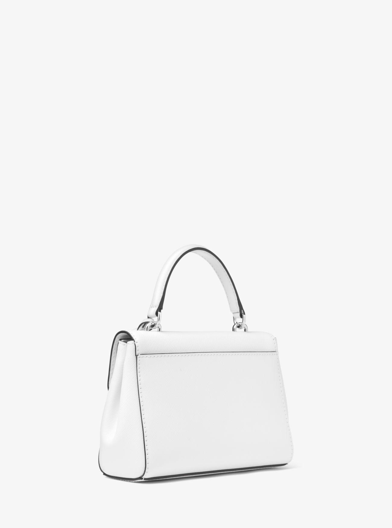 Michael Kors Ava Extra-small Saffiano Leather Crossbody Bag in White