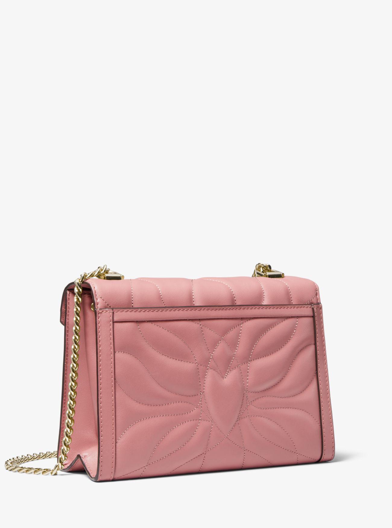 whitney large petal quilted leather convertible shoulder bag