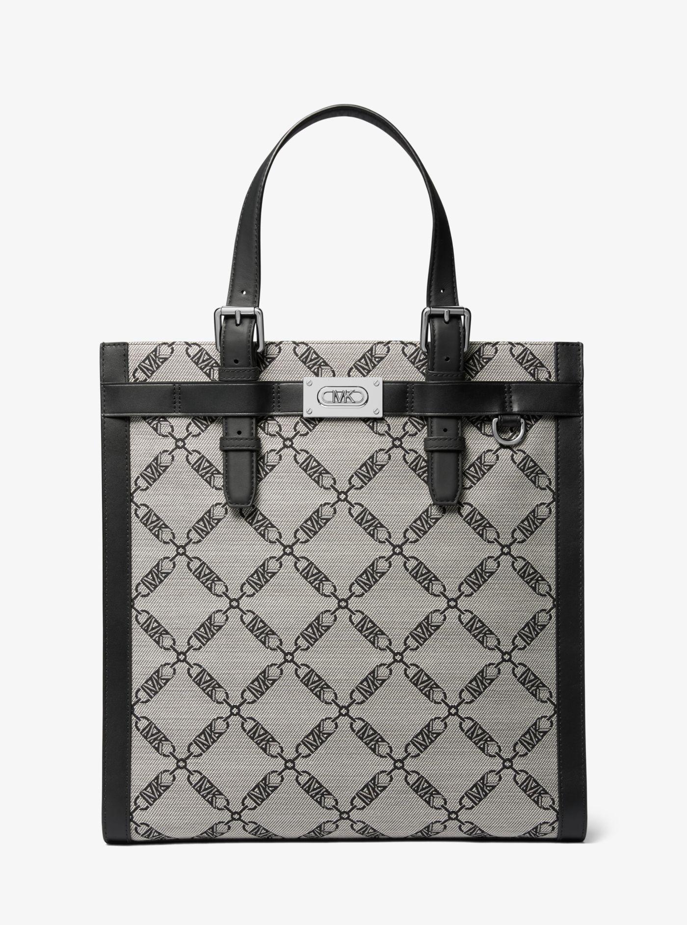 Michael Kors Hudson Empire Logo Jacquard Tote Bag in Gray for Men | Lyst