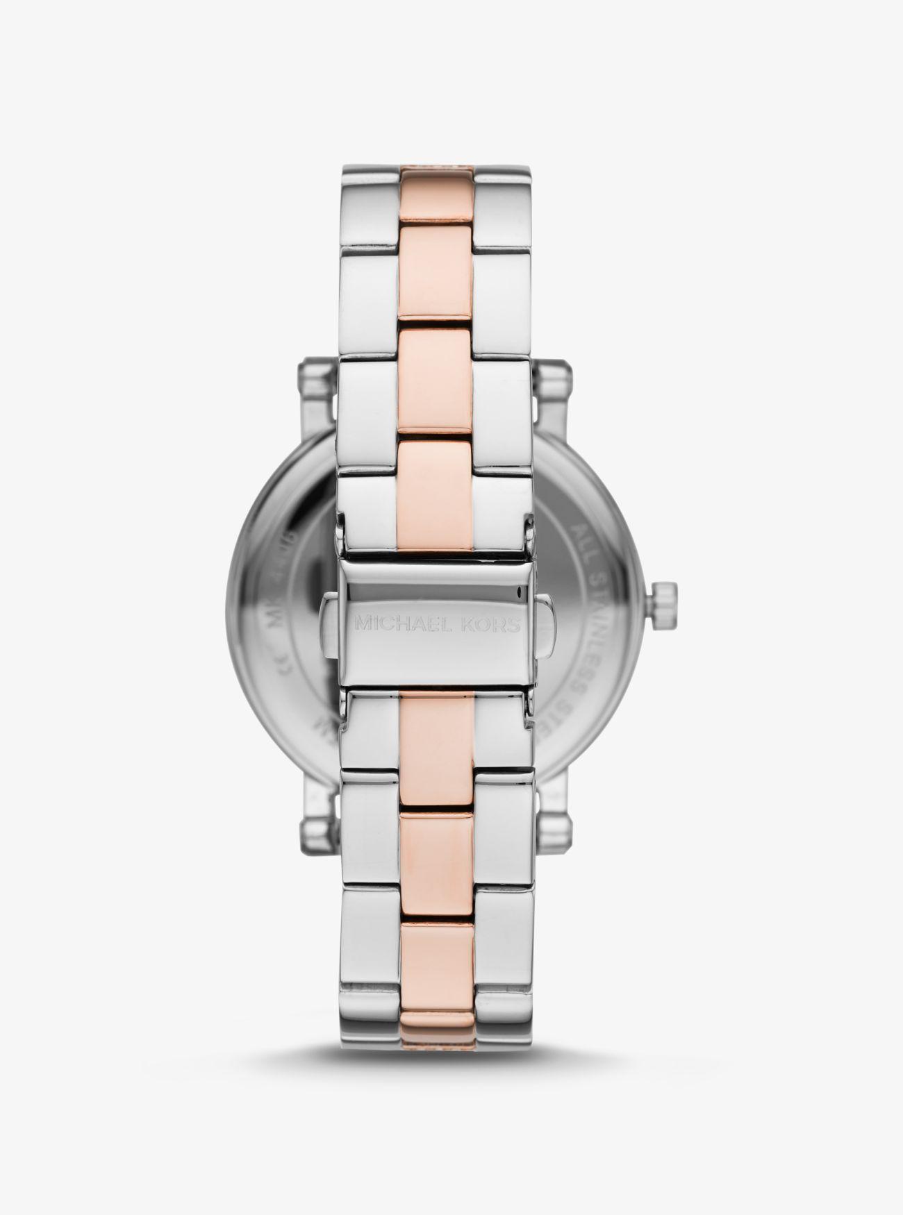 Michael Kors Norie Pave Two-tone Watch 