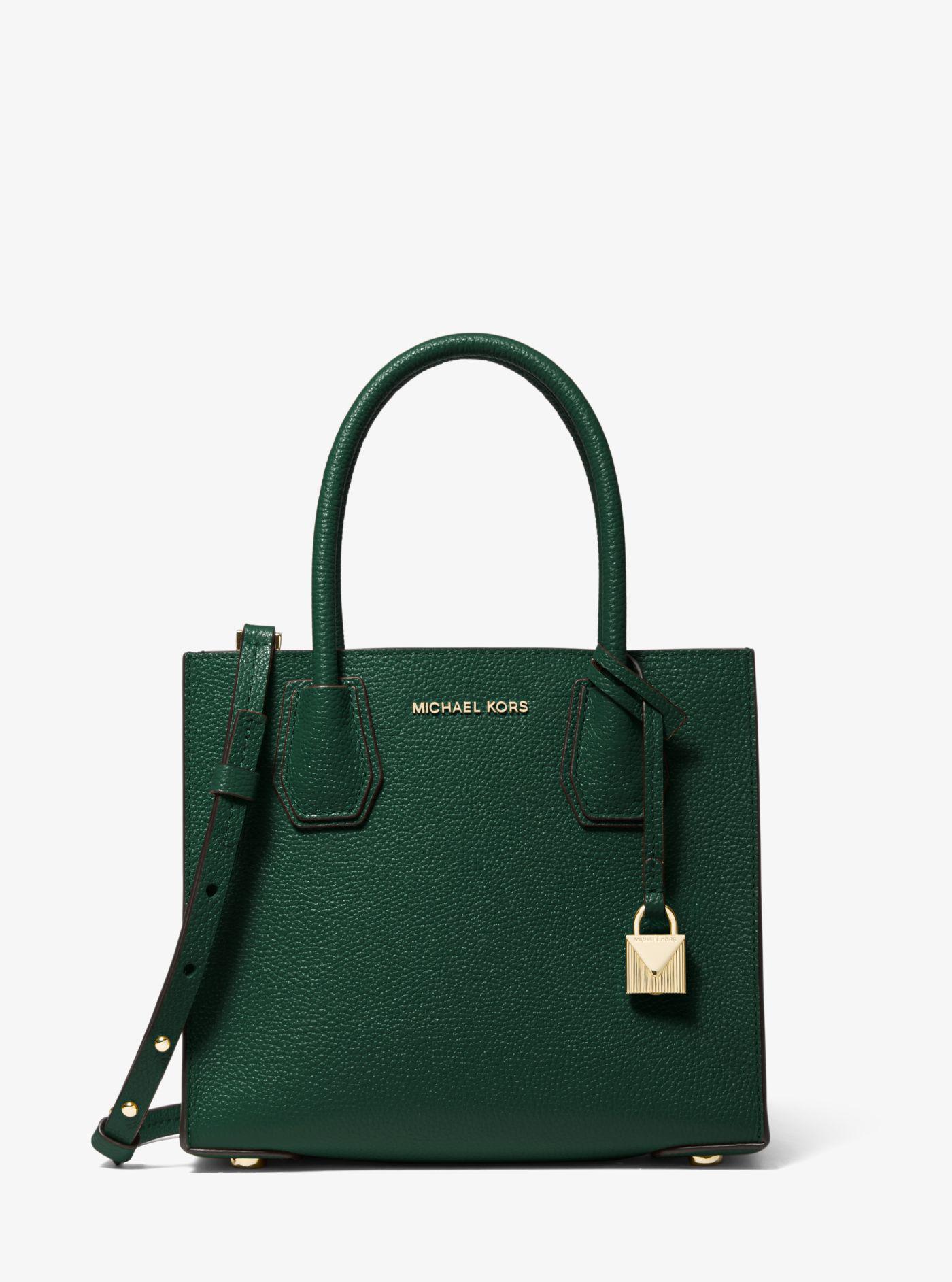 Top 53+ imagen michael kors dark green purse