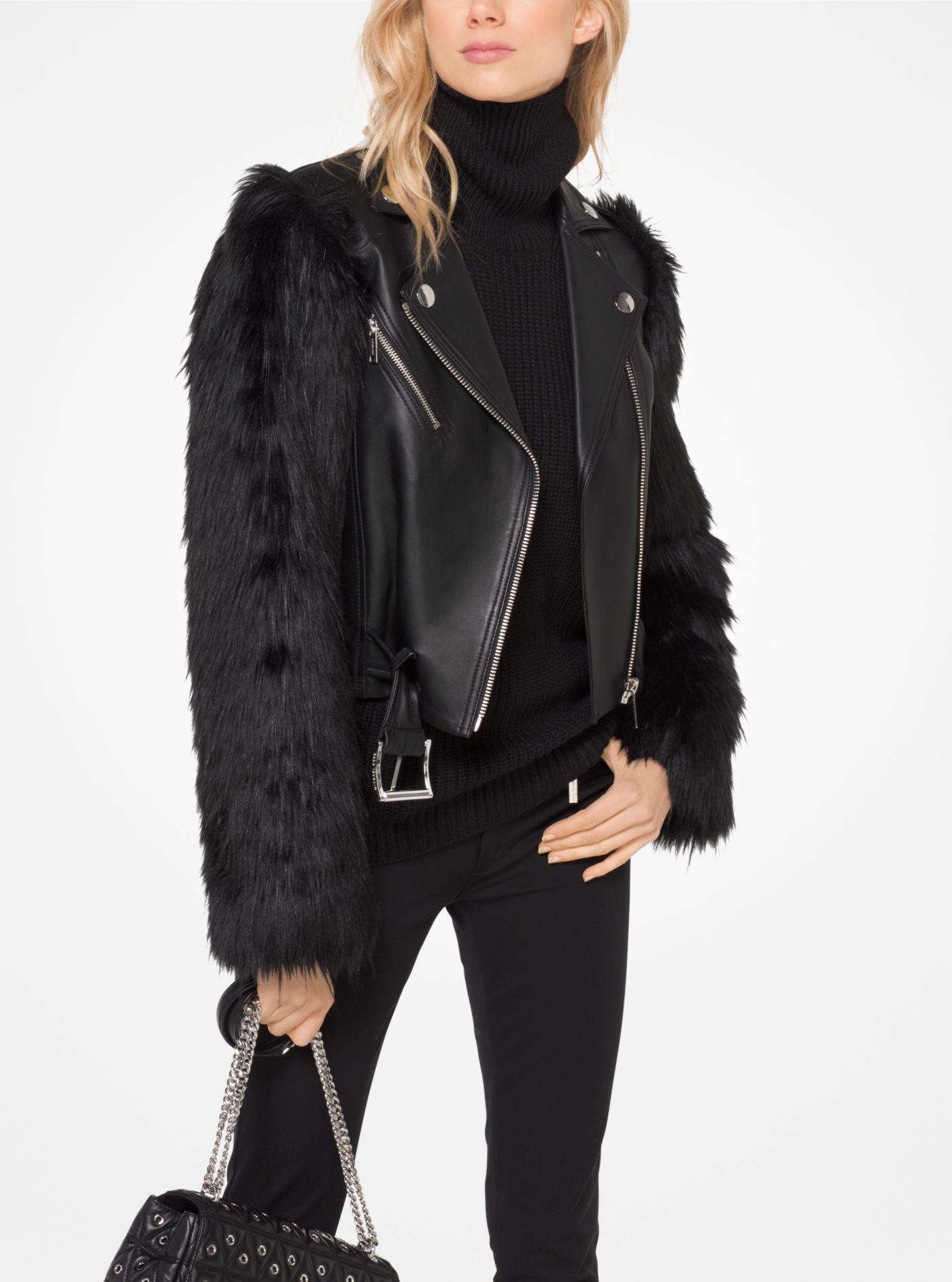 moto fur jacket