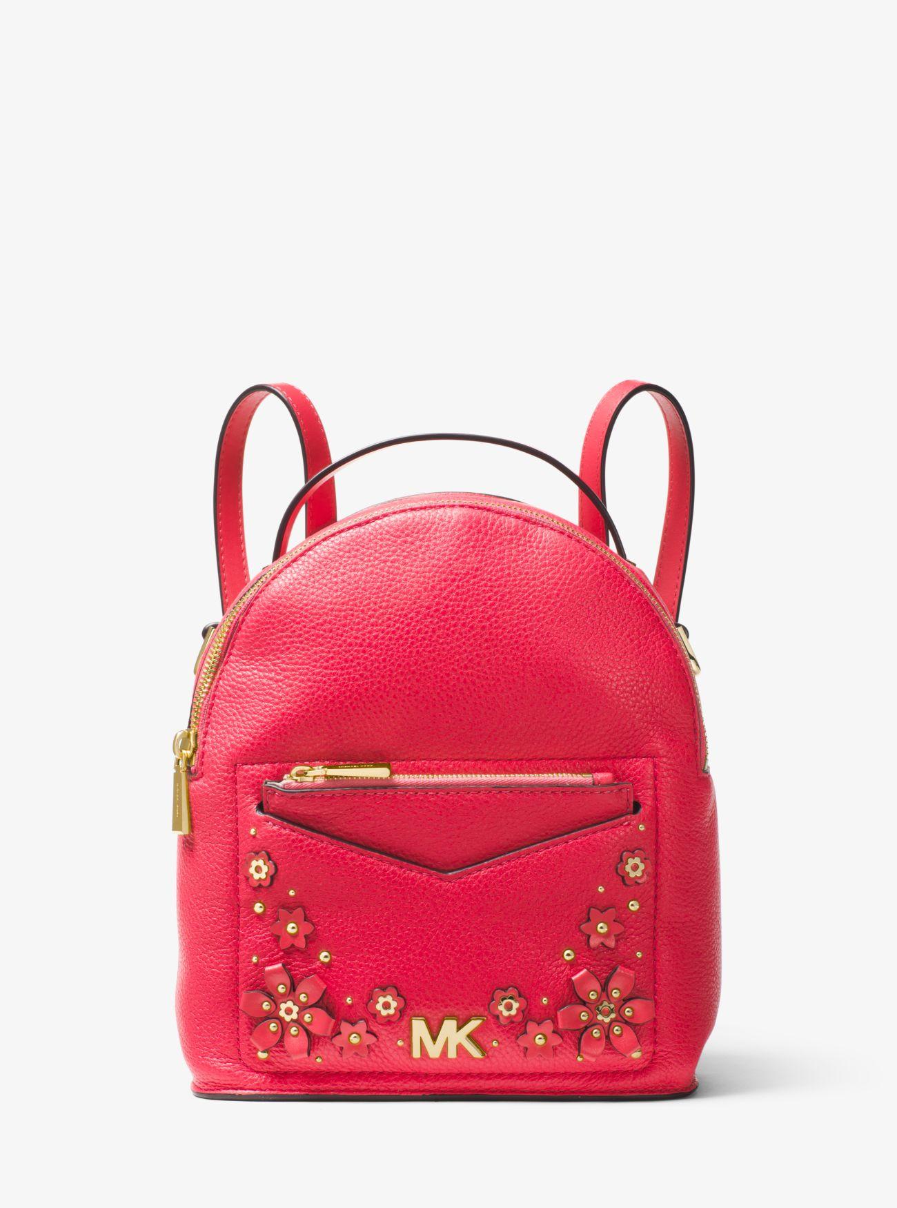 michael kors pink flower backpack