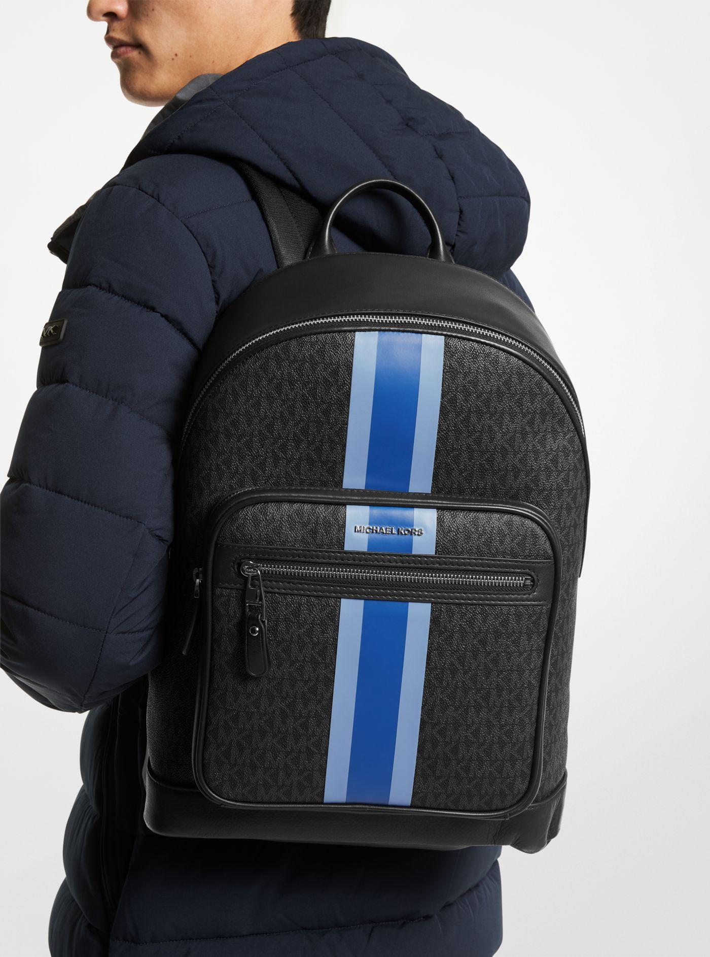 hudson logo stripe backpack