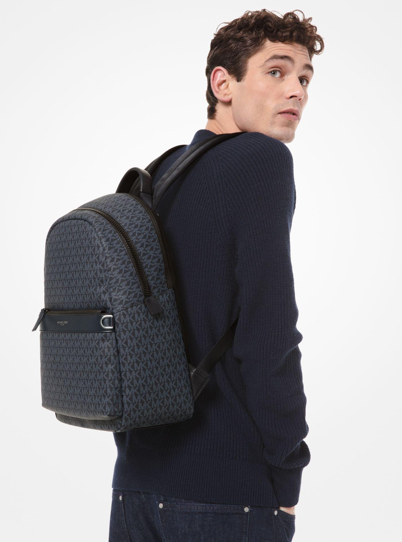 michael kors greyson logo backpack