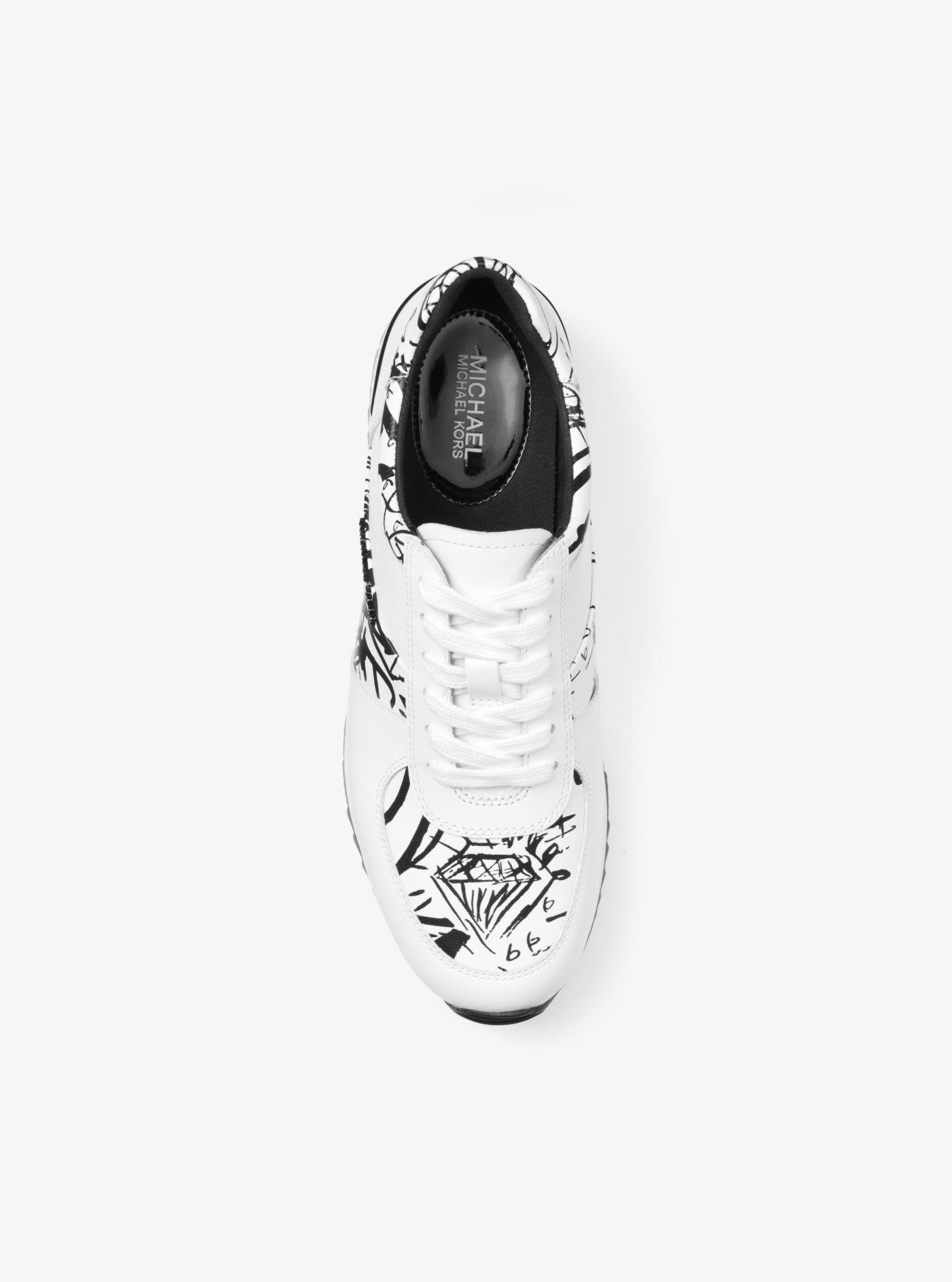 michael kors graffiti sneakers