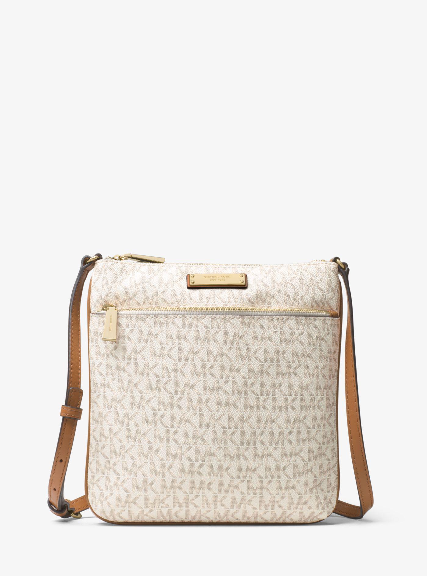 michael kors logo crossbody bag