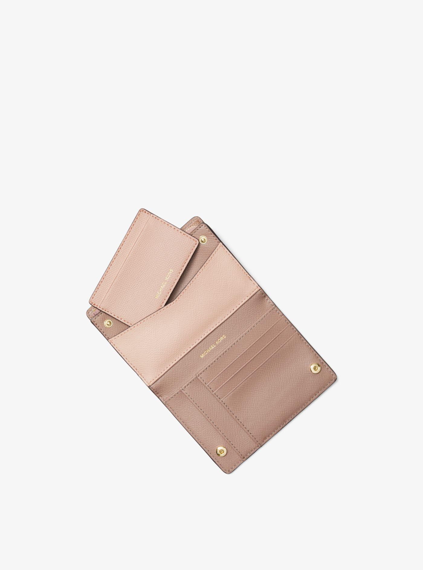 michael kors medium saffiano leather slim wallet