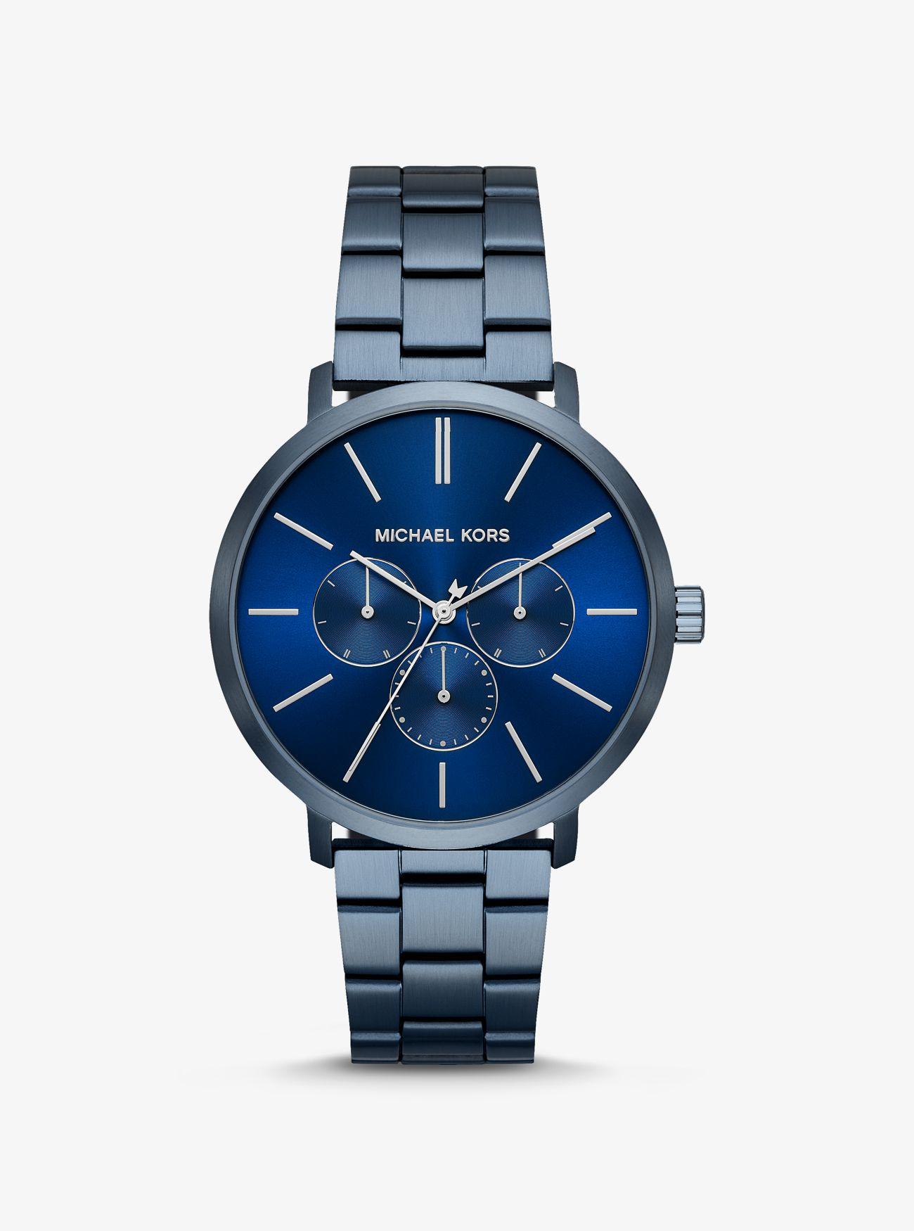 Lyst - Michael Kors Blake Link Bracelet Watch in Blue for Men
