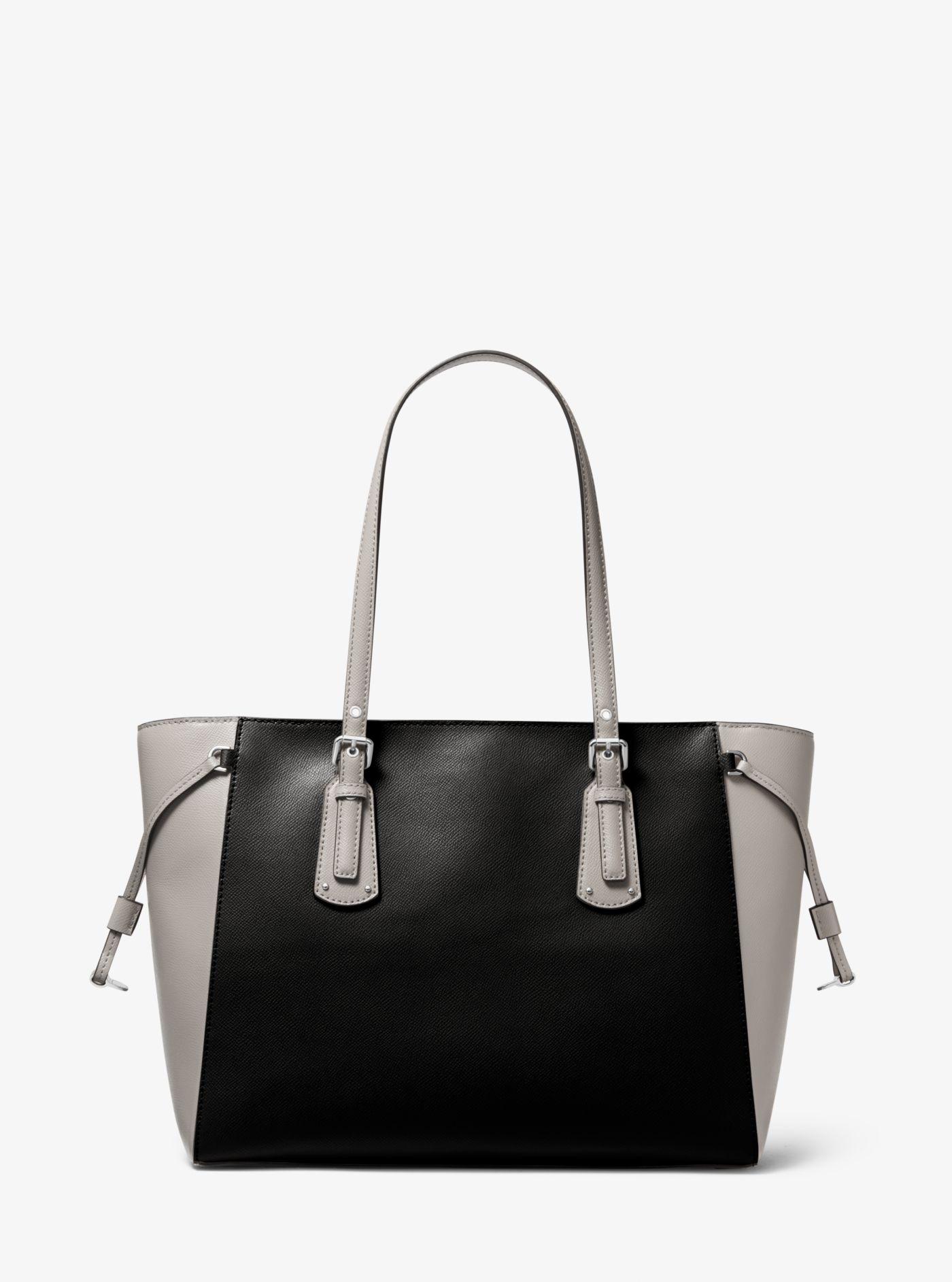 michael kors grained leather voyager tote bolsa