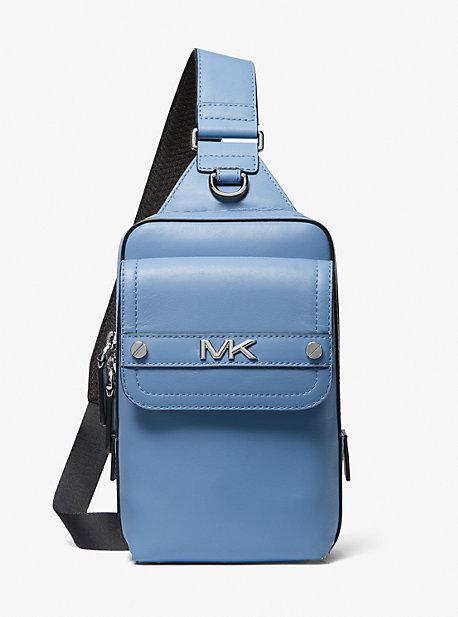 Michael Kors Varick Medium Leather Sling Pack in Blue for Men Lyst Canada