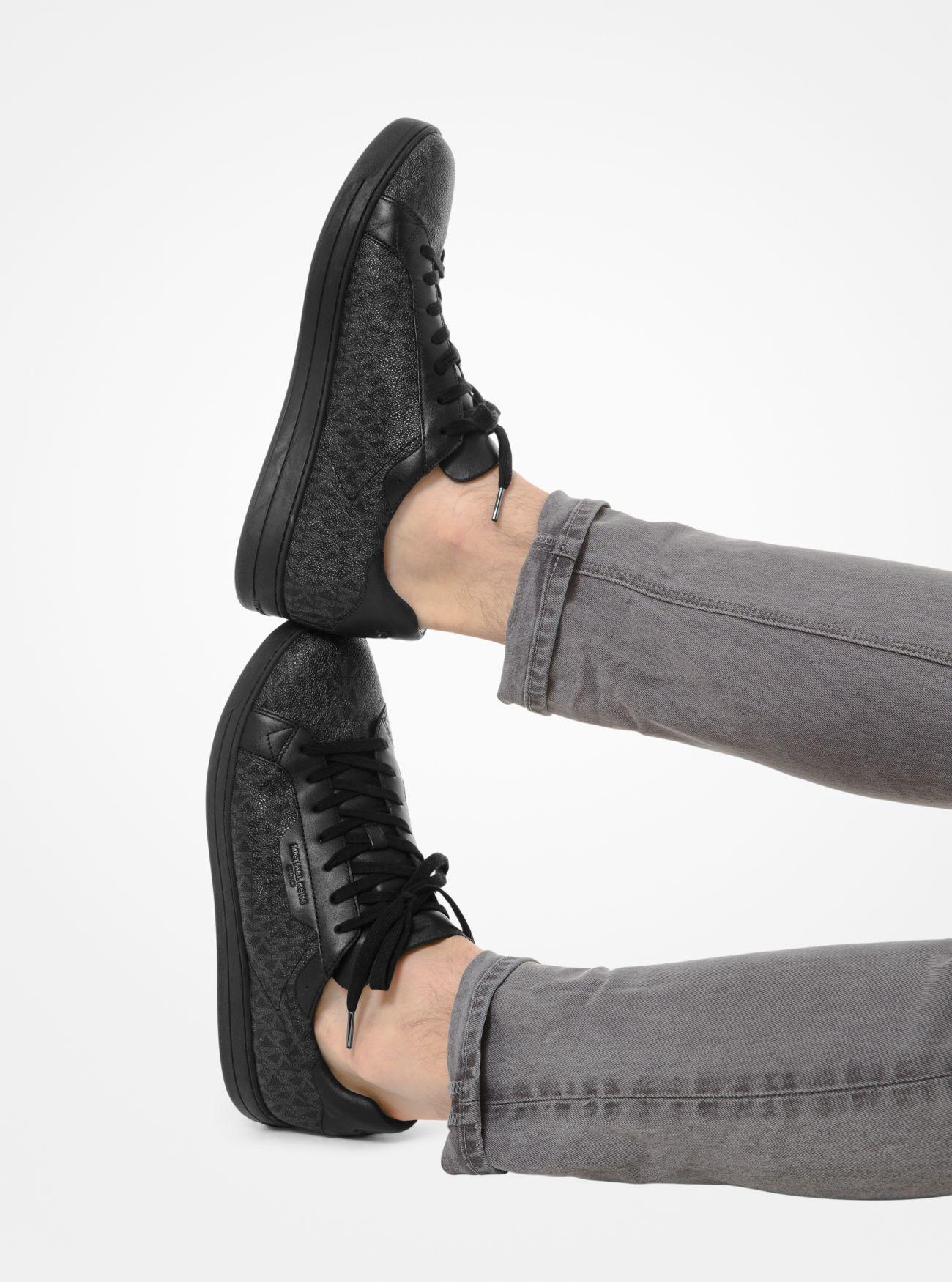 michael kors keating leather sneaker