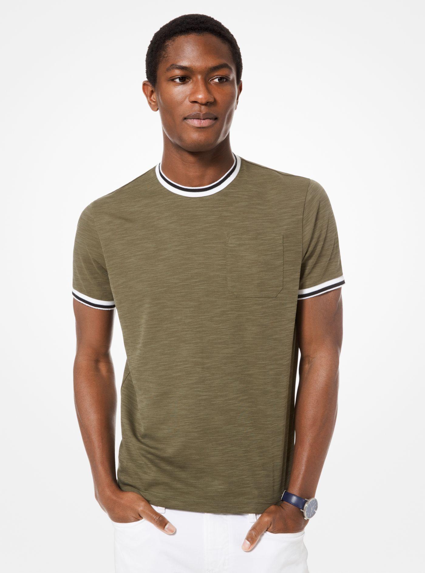 michael kors t shirt olive