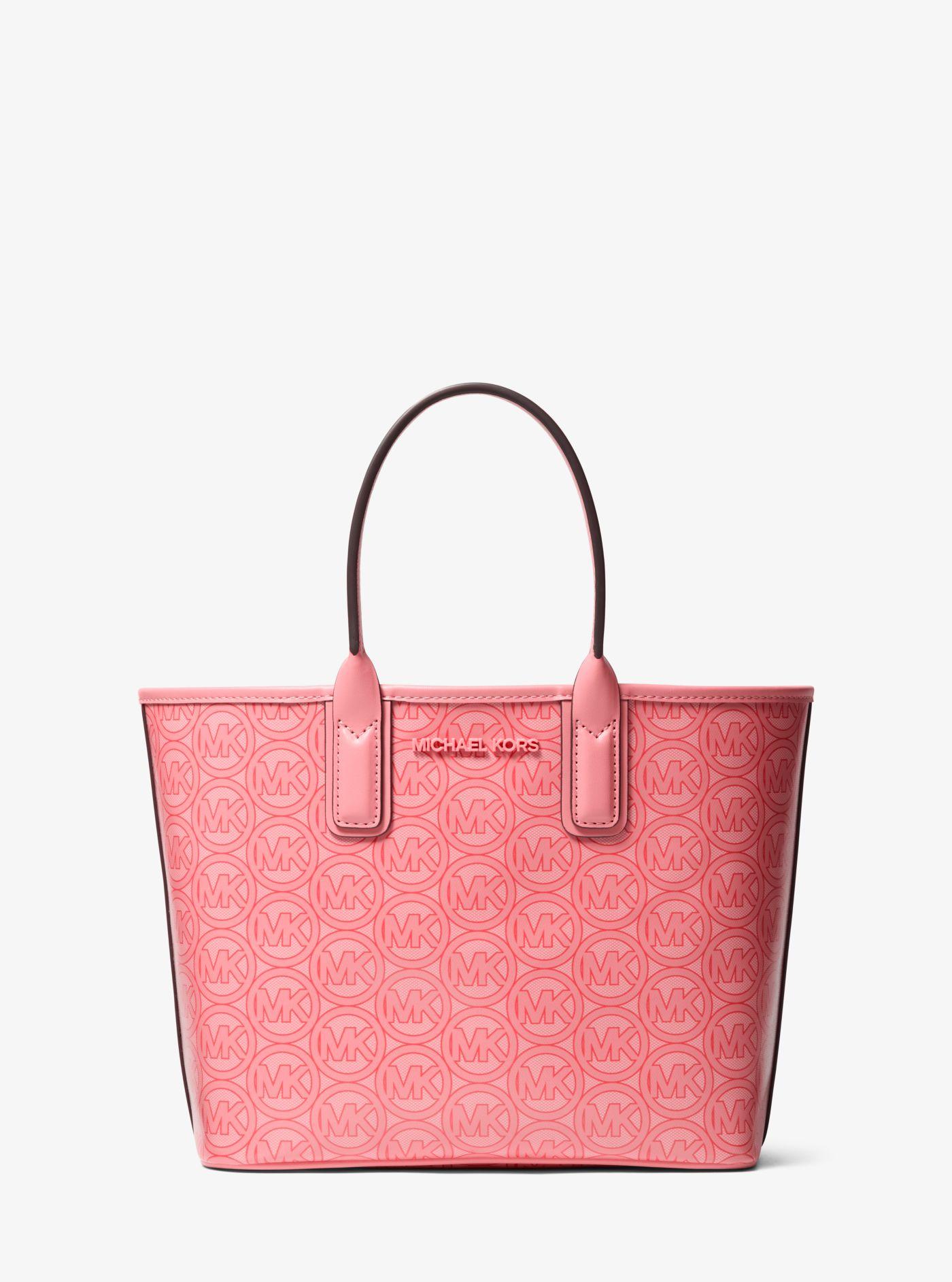 Michael Kors Jodie Small Logo Jacquard Tote Bag in Pink | Lyst