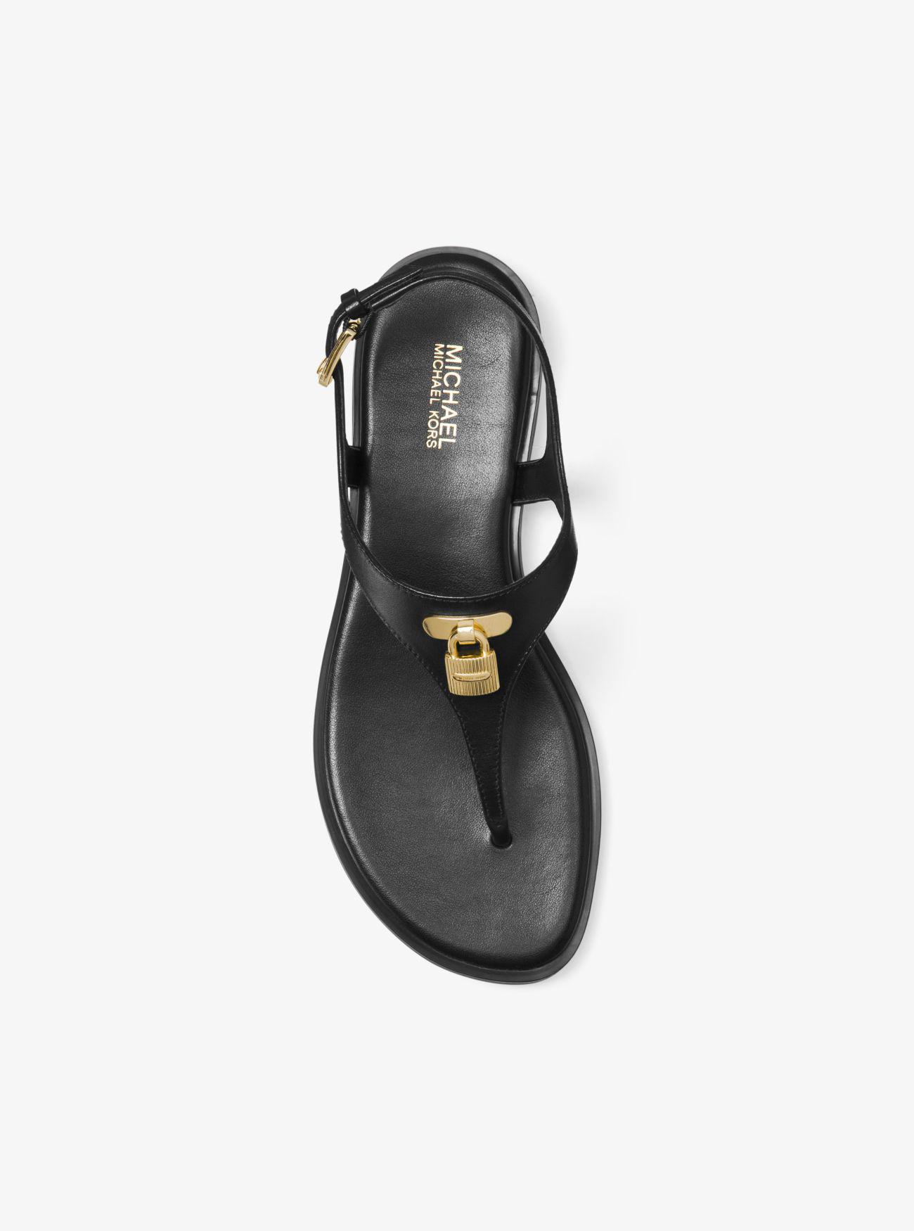 Michael Kors Mira Leather Sandal in 