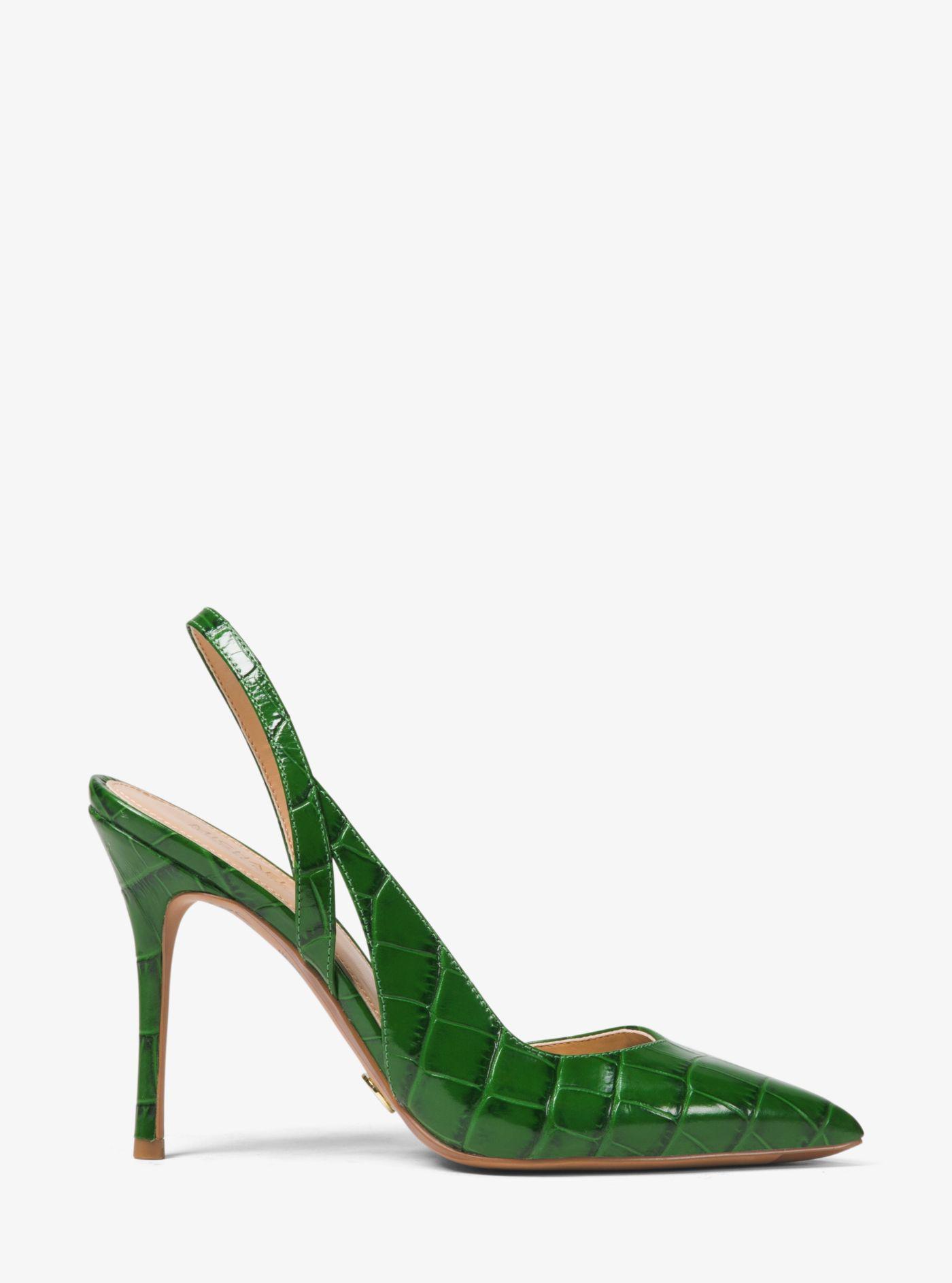 michael kors green heels online -