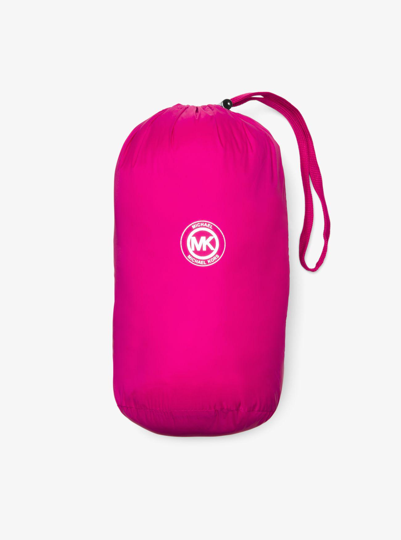 michael kors layered nylon down jacket