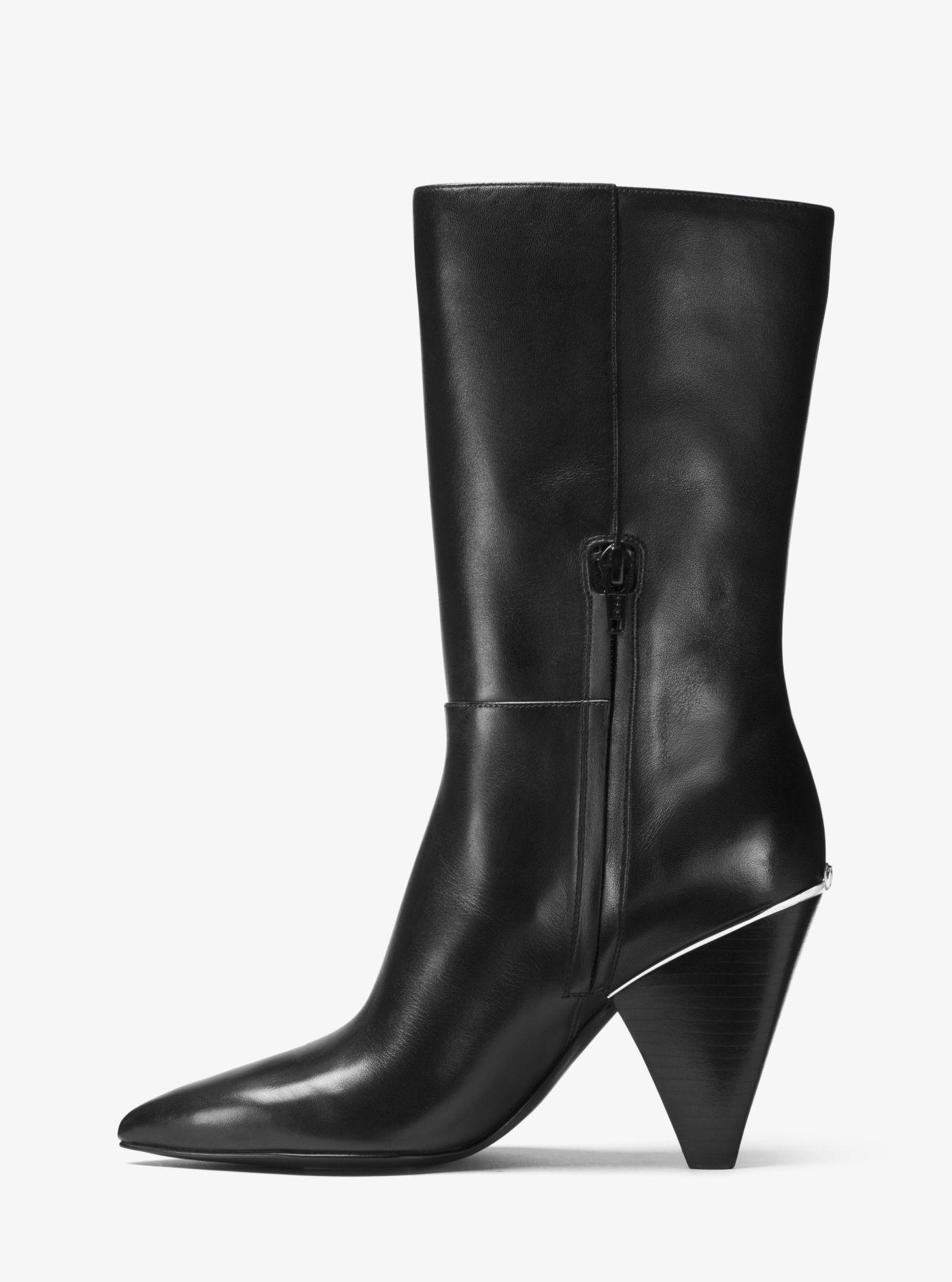 Michael Kors Lizzy Leather Mid-calf 