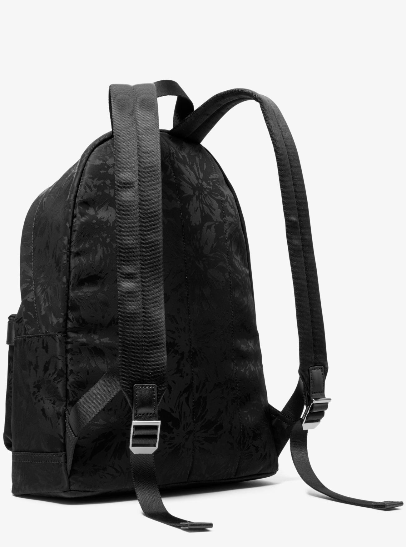 kent floral nylon jacquard backpack