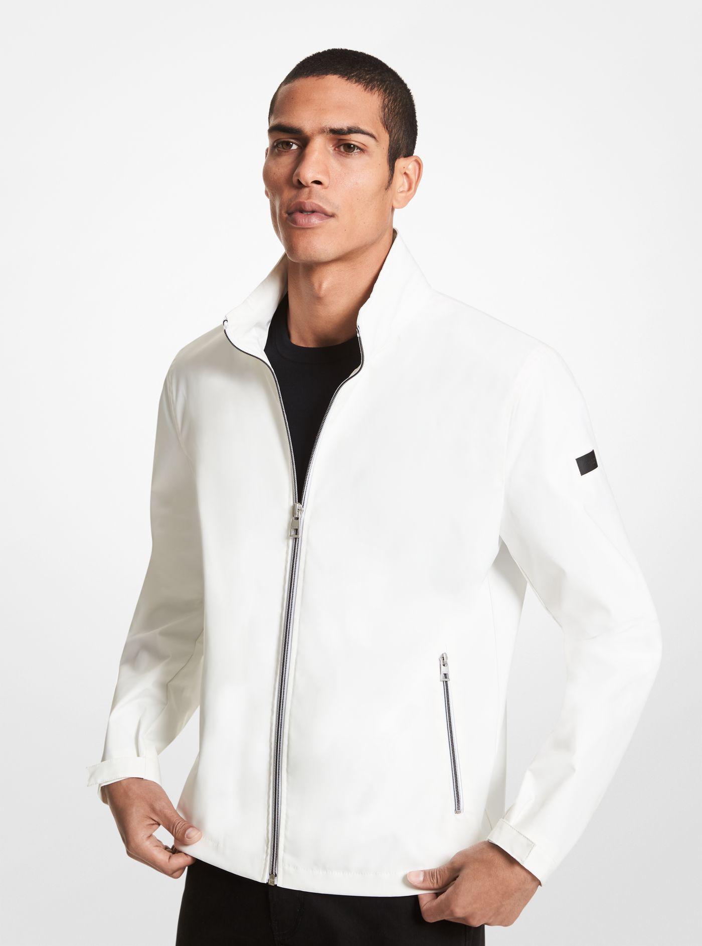 Michael Kors Woven Golf Jacket in White for Men | Lyst Canada