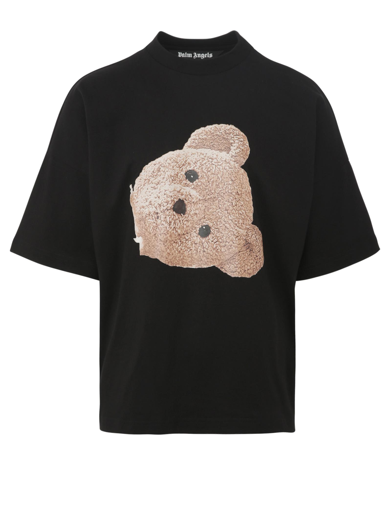 Palm Angels Big Oversized T-shirt With Teddy Bear On Front And Brand Name On Back. for Men | Lyst